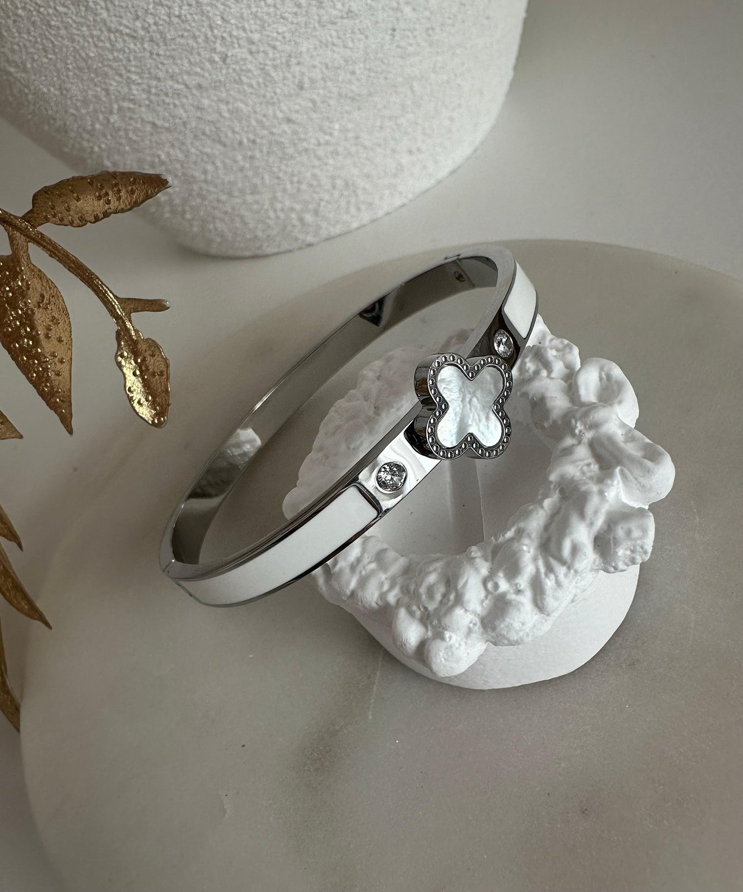 FLEUR ❥ Bangle Silver - BELLAETEREA