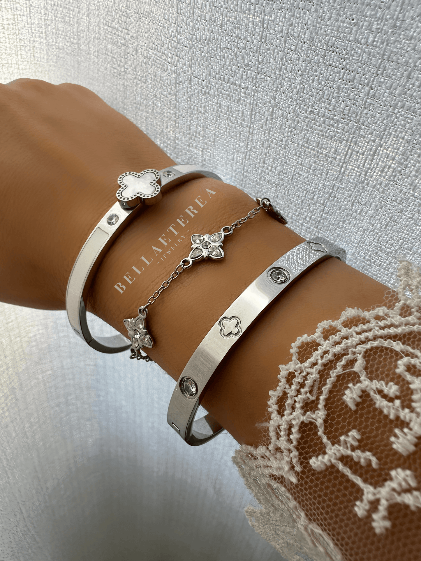 FLORA ❥ Bangle Silver