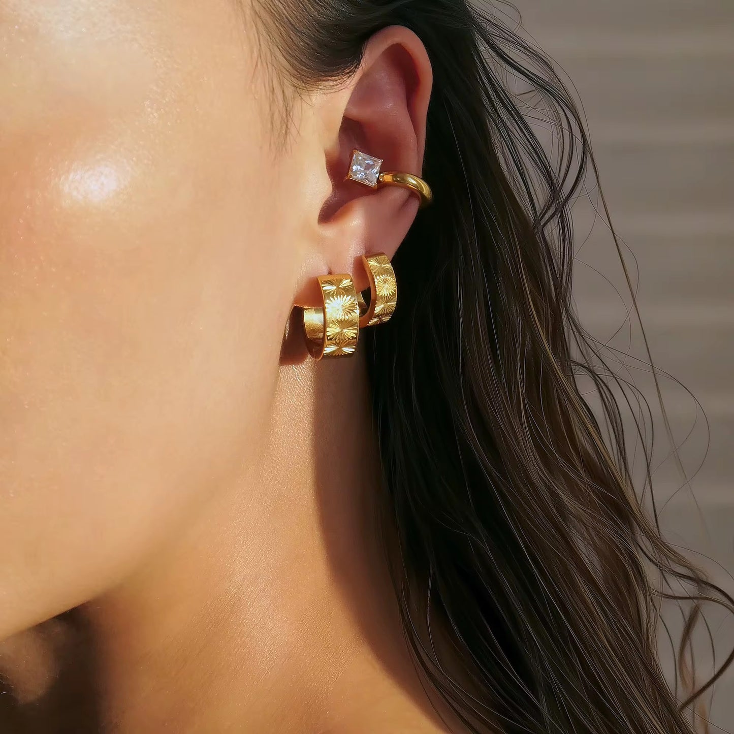 SQUARE GLEAMS ❥ Ear Cuffs