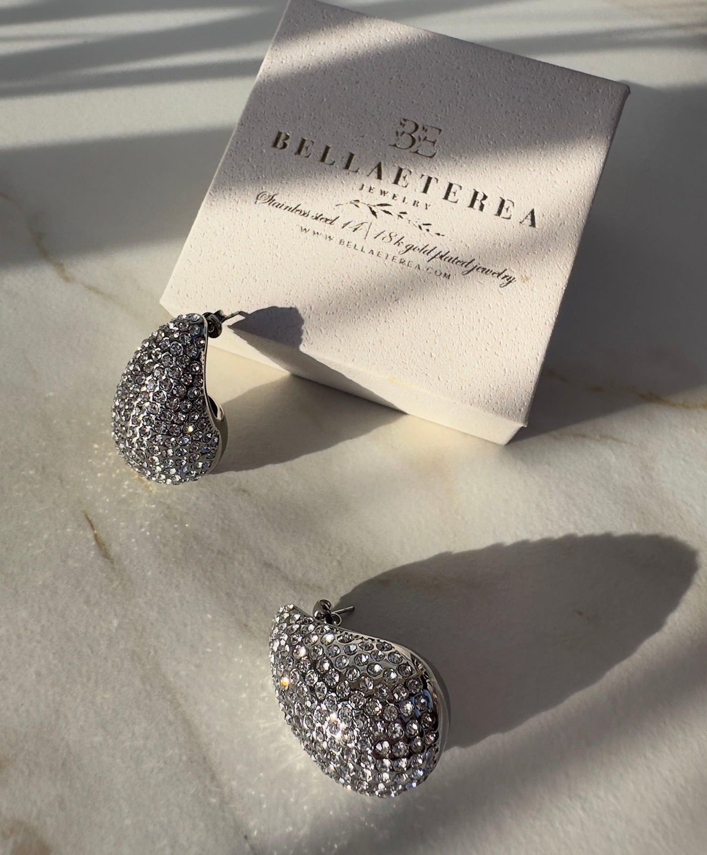 SHINY MARTINE ❥ Silver earrings