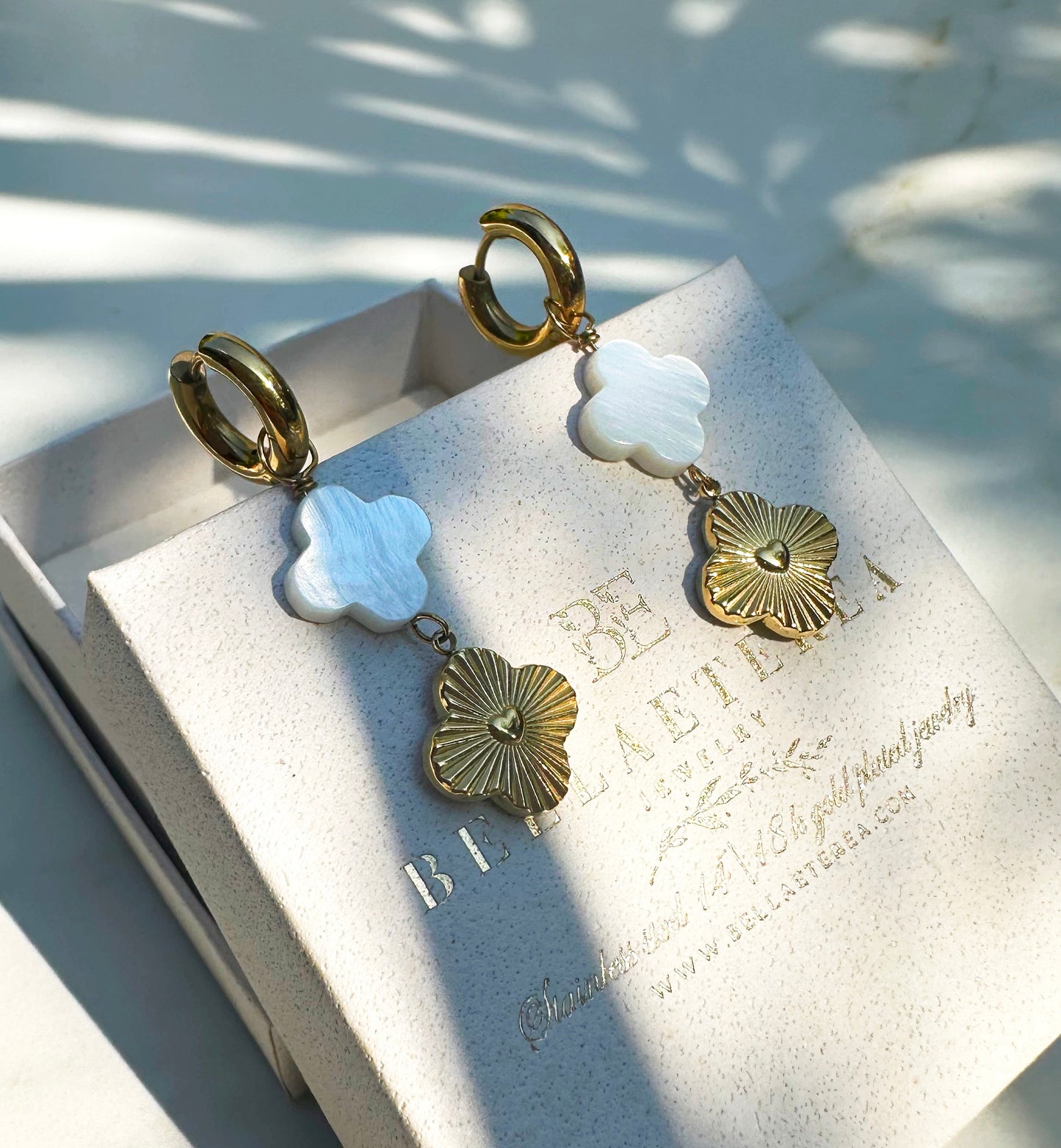 PEARLY CLOVER ❥ Orecchini - BELLAETEREA