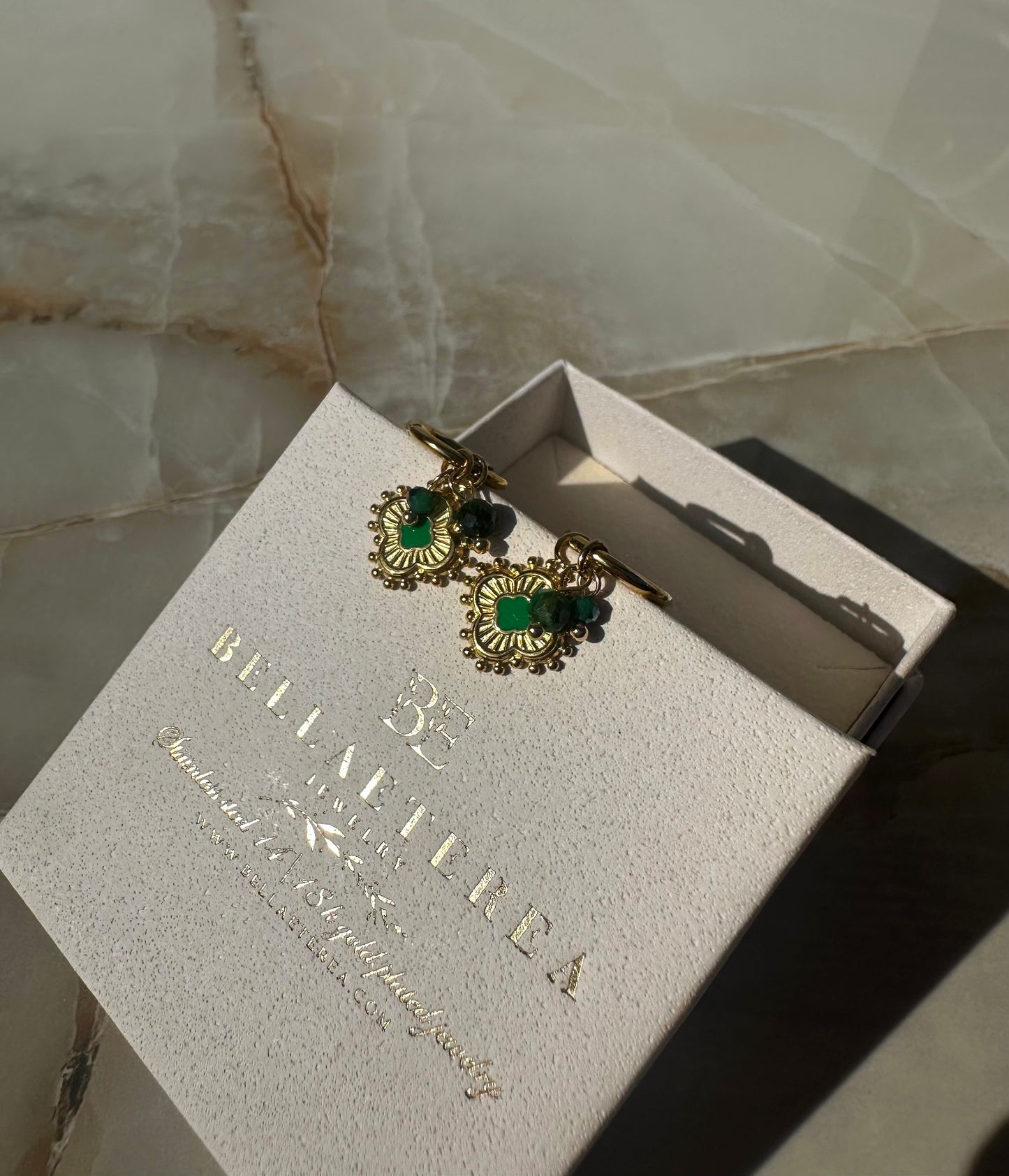 LORA ❥ Orecchini Verde