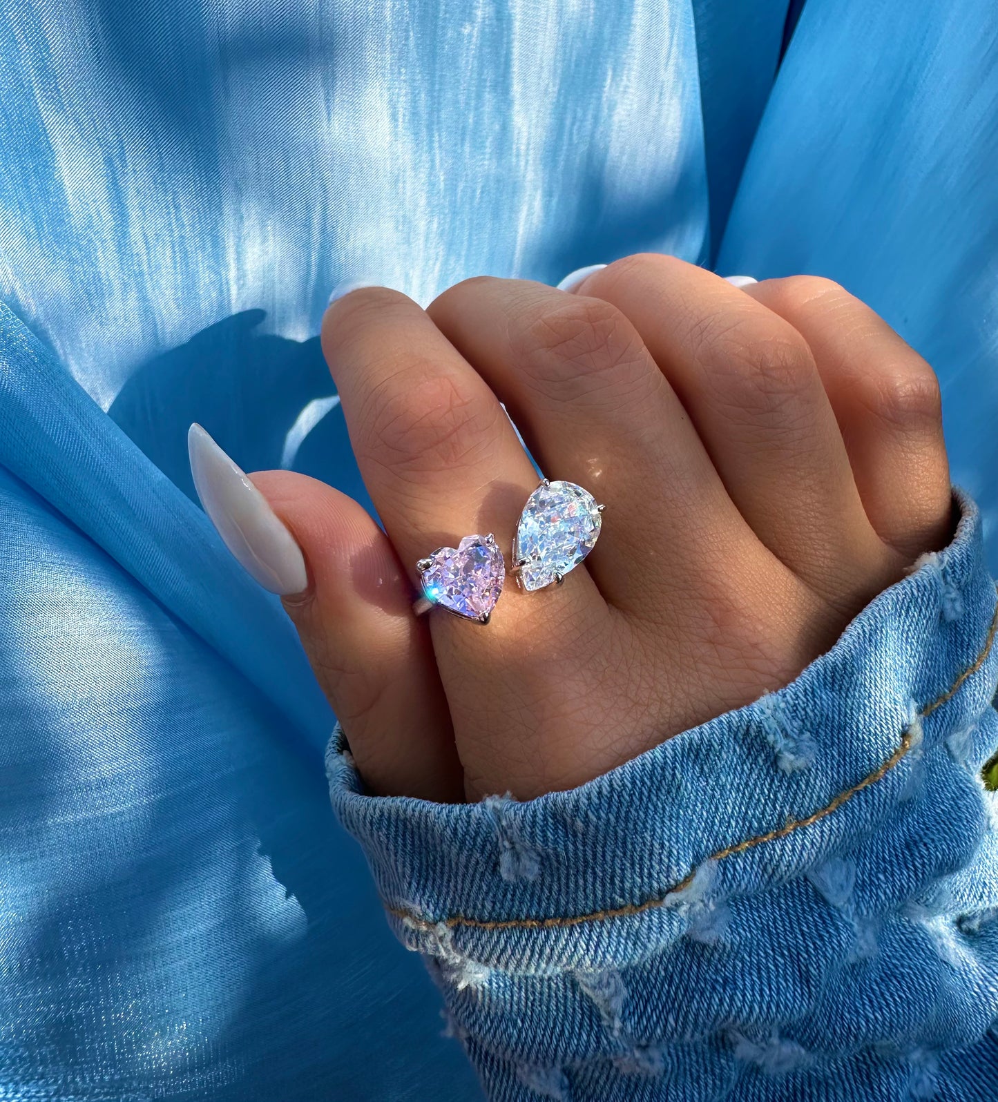 COEUR GLACÉ ✧ 925 SILVER/Pink Ring
