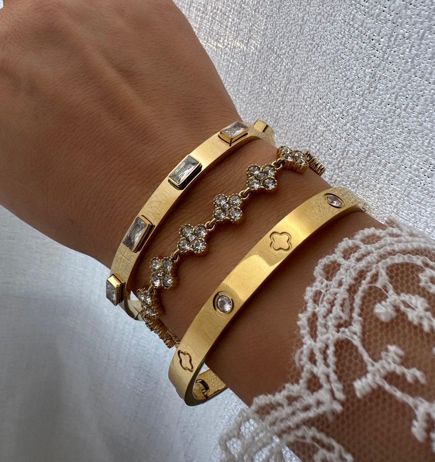 SERAPHINE ❥ Bangle Bianco