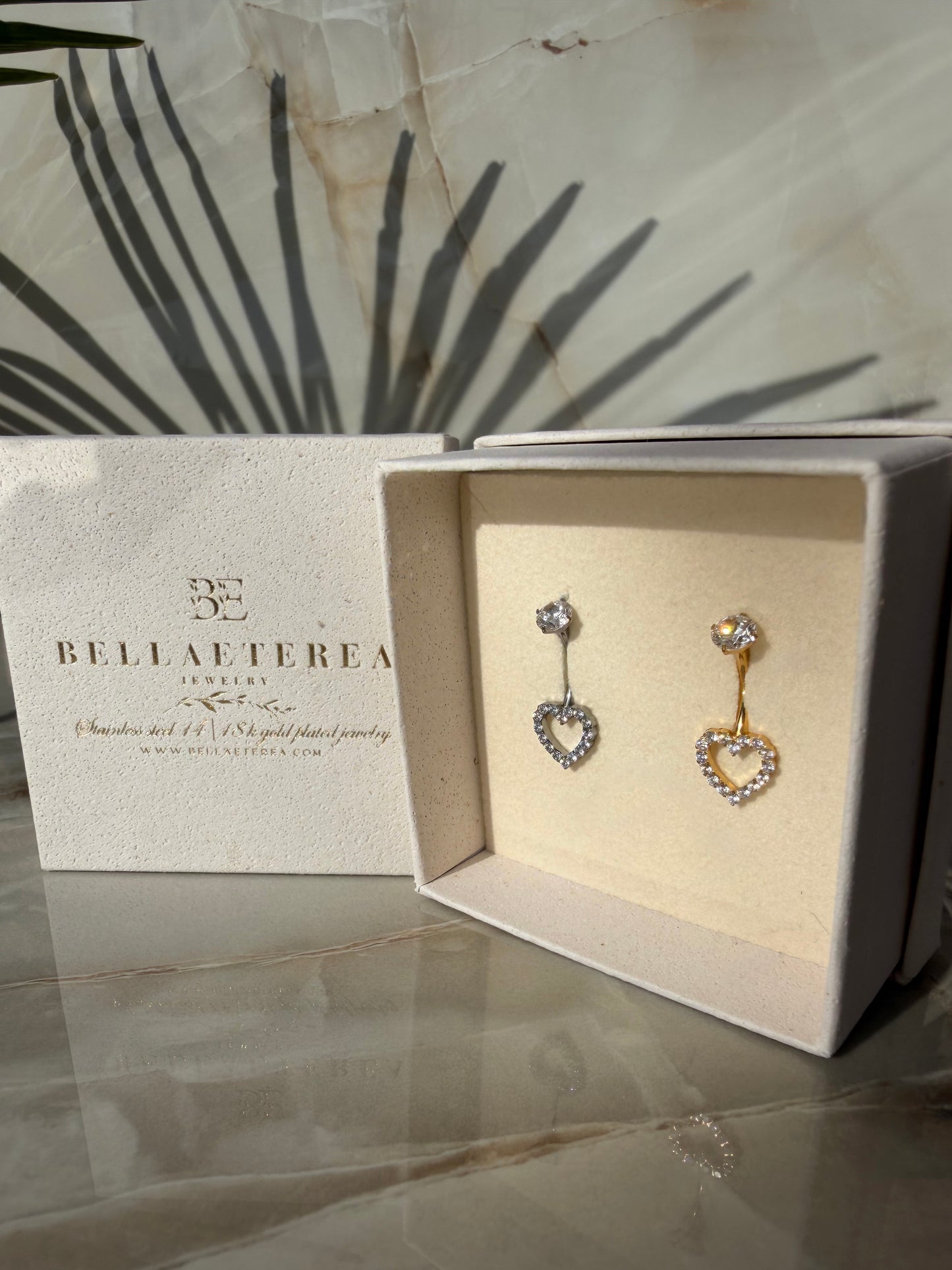 Radiant Heart ✧ Piercing Ombelico TITANIO/Gold - BELLAETEREA