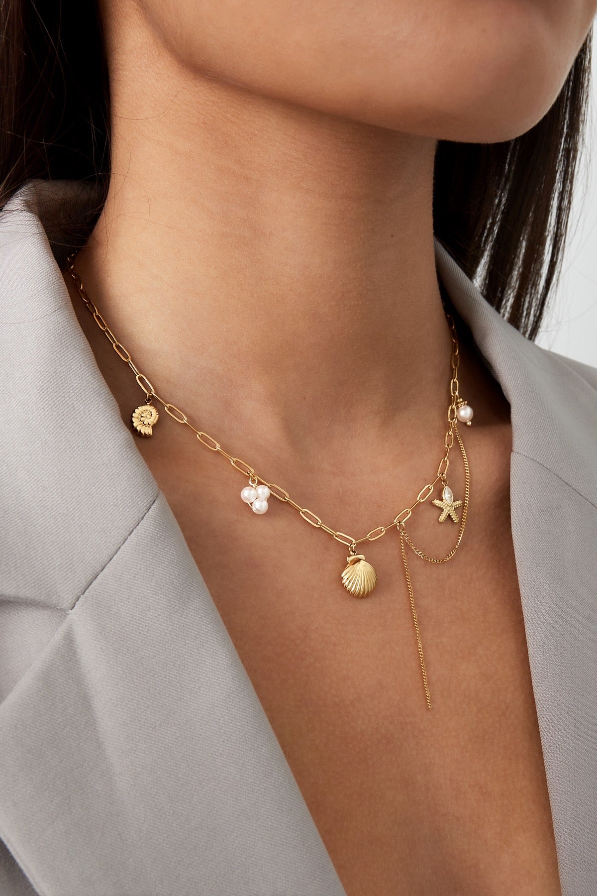 OCEAN DRIFT ❥ Gold Necklace