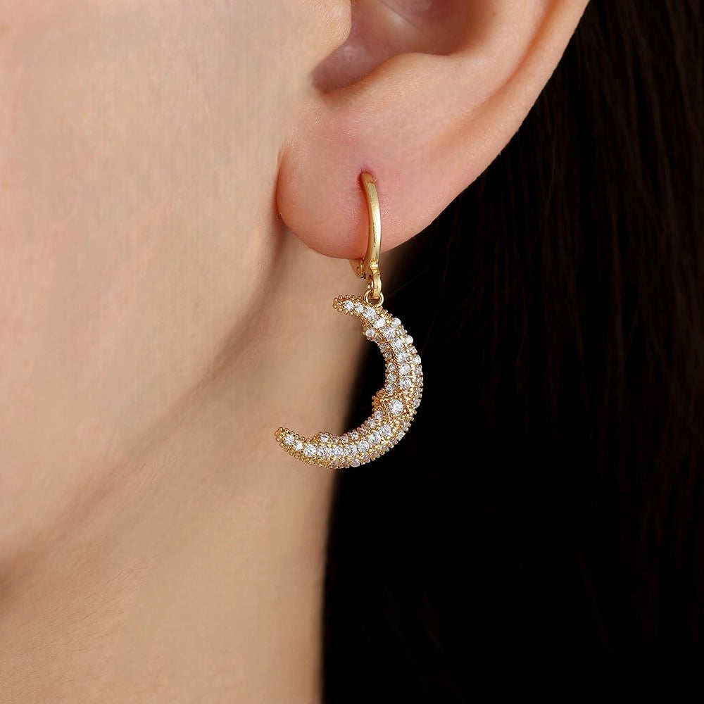COSMIC MOON ❥ Orecchini Silver - BELLAETEREA