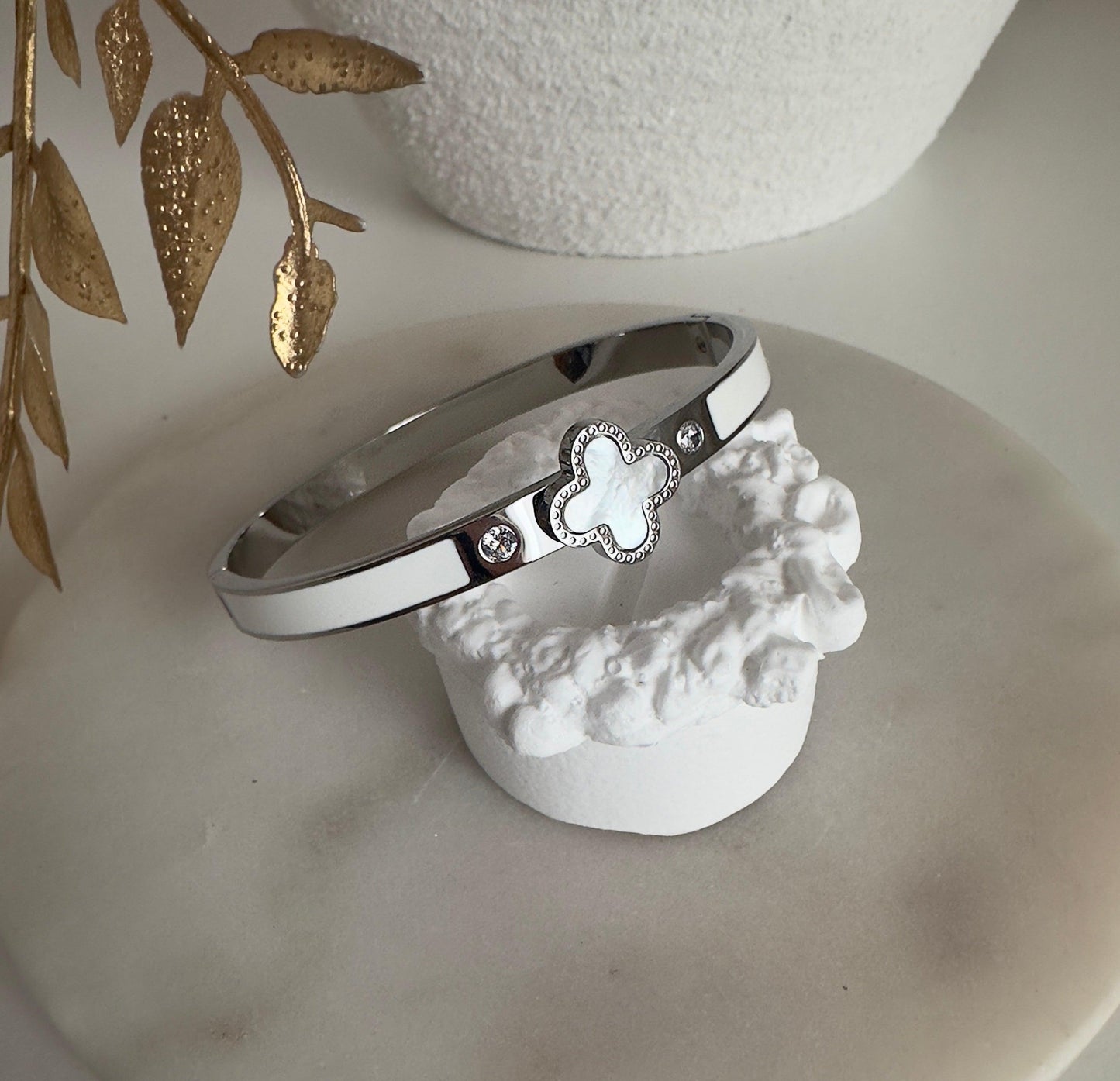 FLEUR ❥ Bangle Silver - BELLAETEREA
