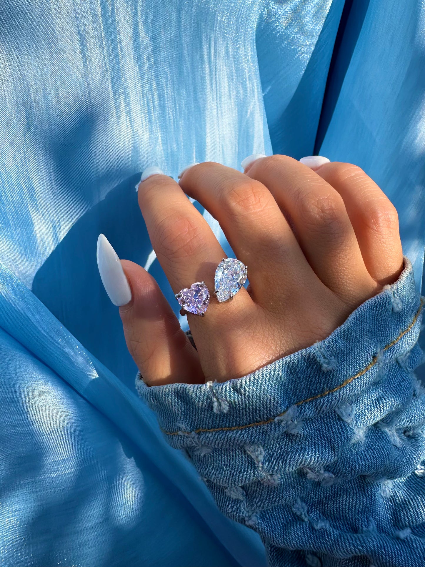 COEUR GLACÉ ✧ 925 SILVER/Pink Ring