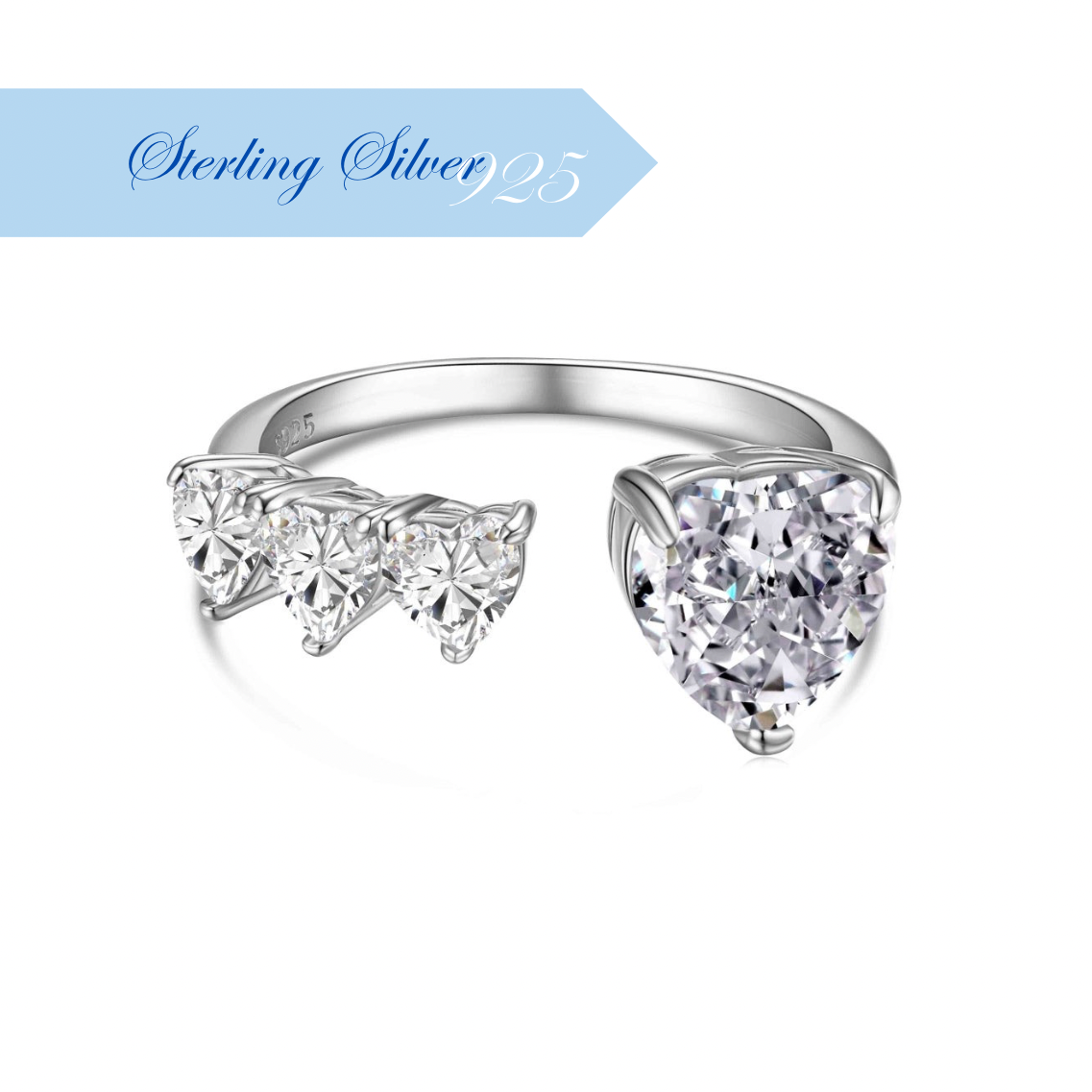 NOEMI ✧ 925 SILVER/White Ring