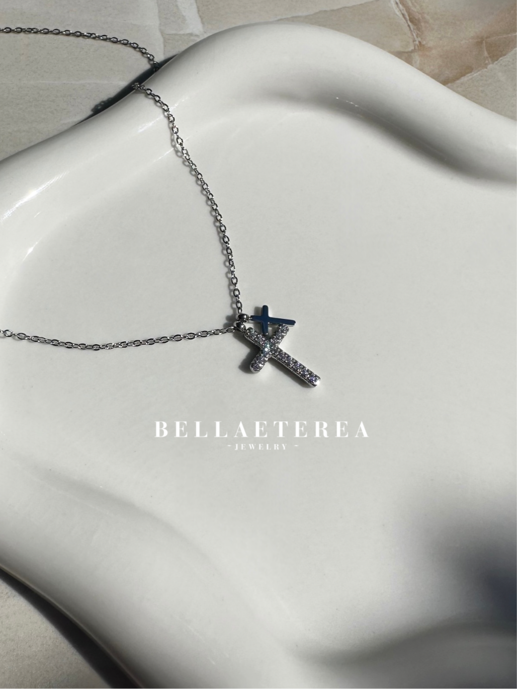 DOUBLE FAITH ❥ Silver necklace