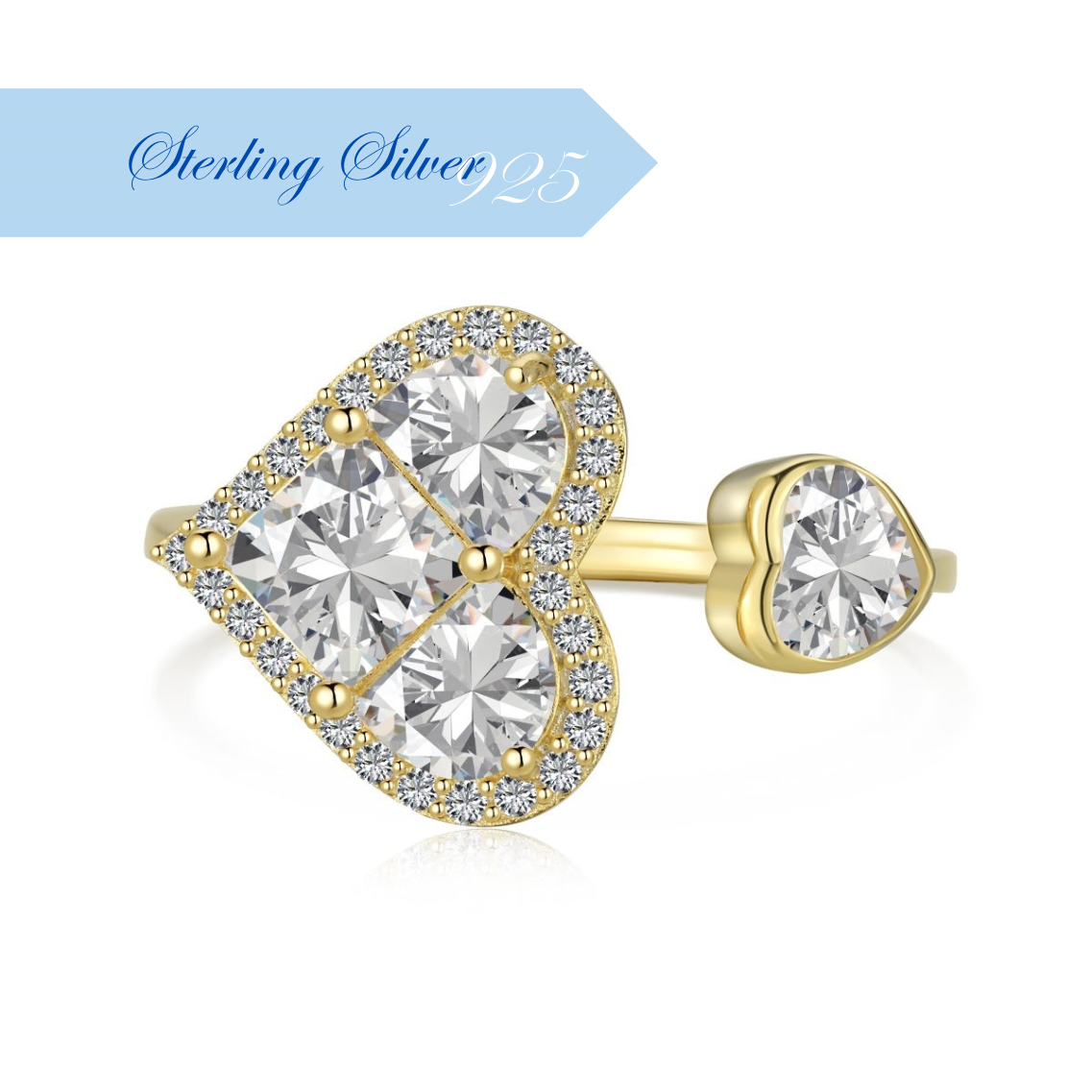 DULCE ✧ 925 Silver/Gold Ring