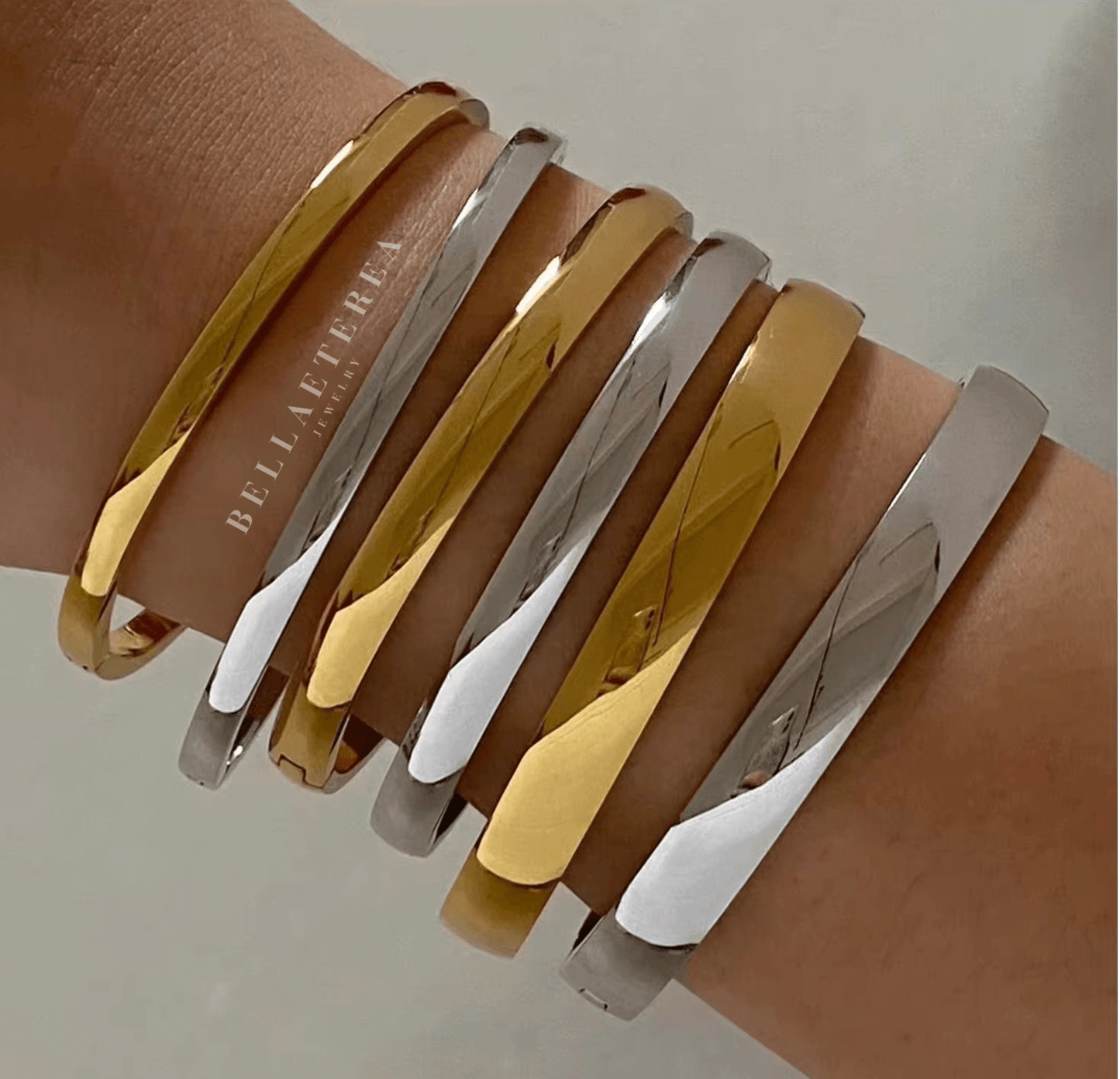 ELLIE ❥ Silver Bangle