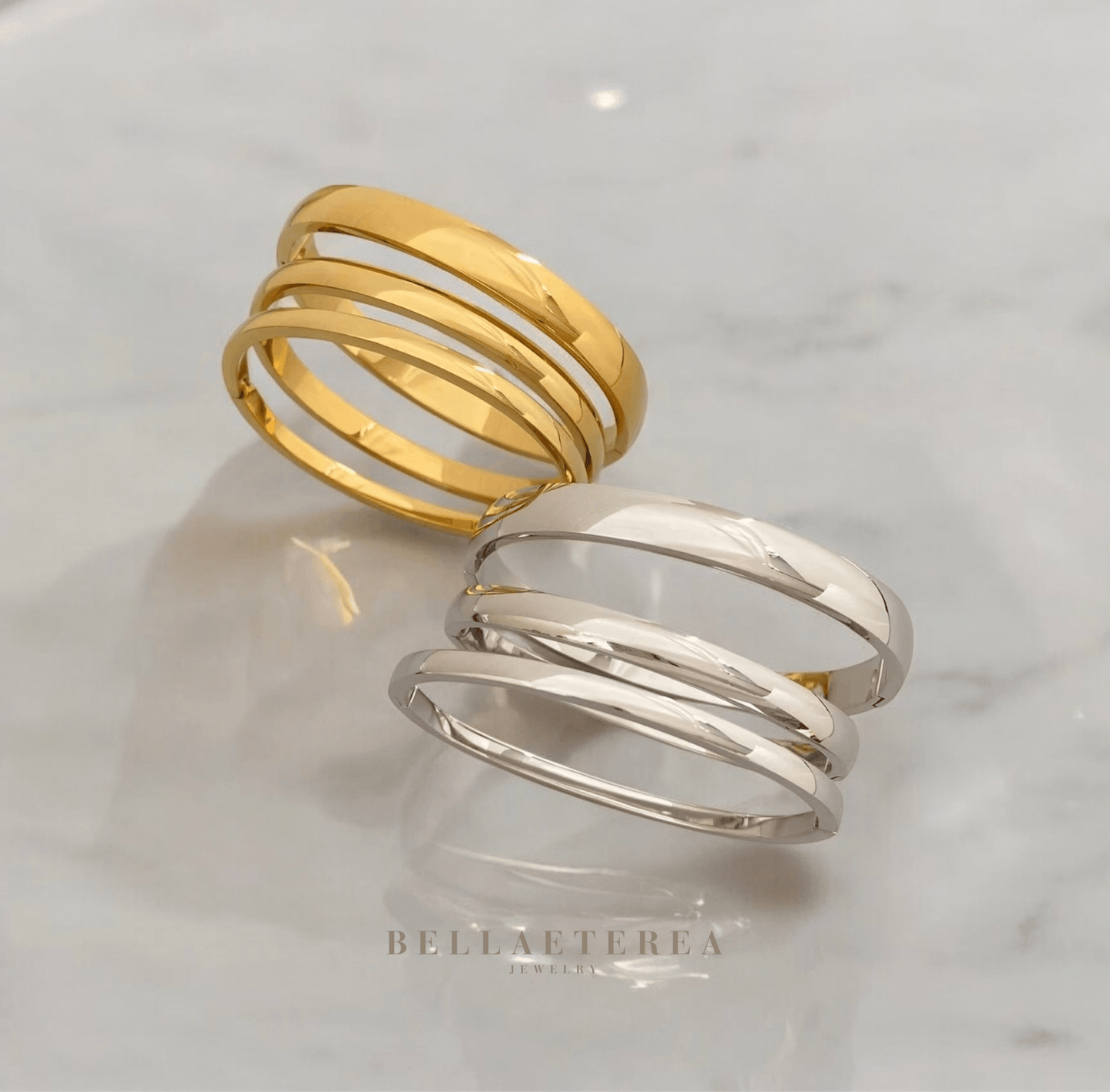 SLIM ELLIE ❥ Silver Bangle