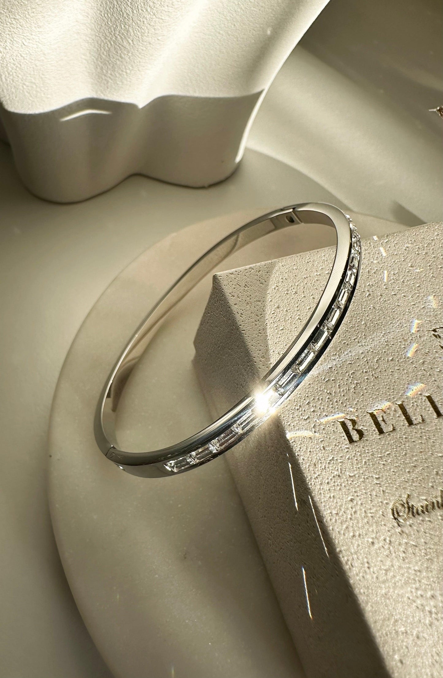 ÈLISE ❥ Silver Bangle