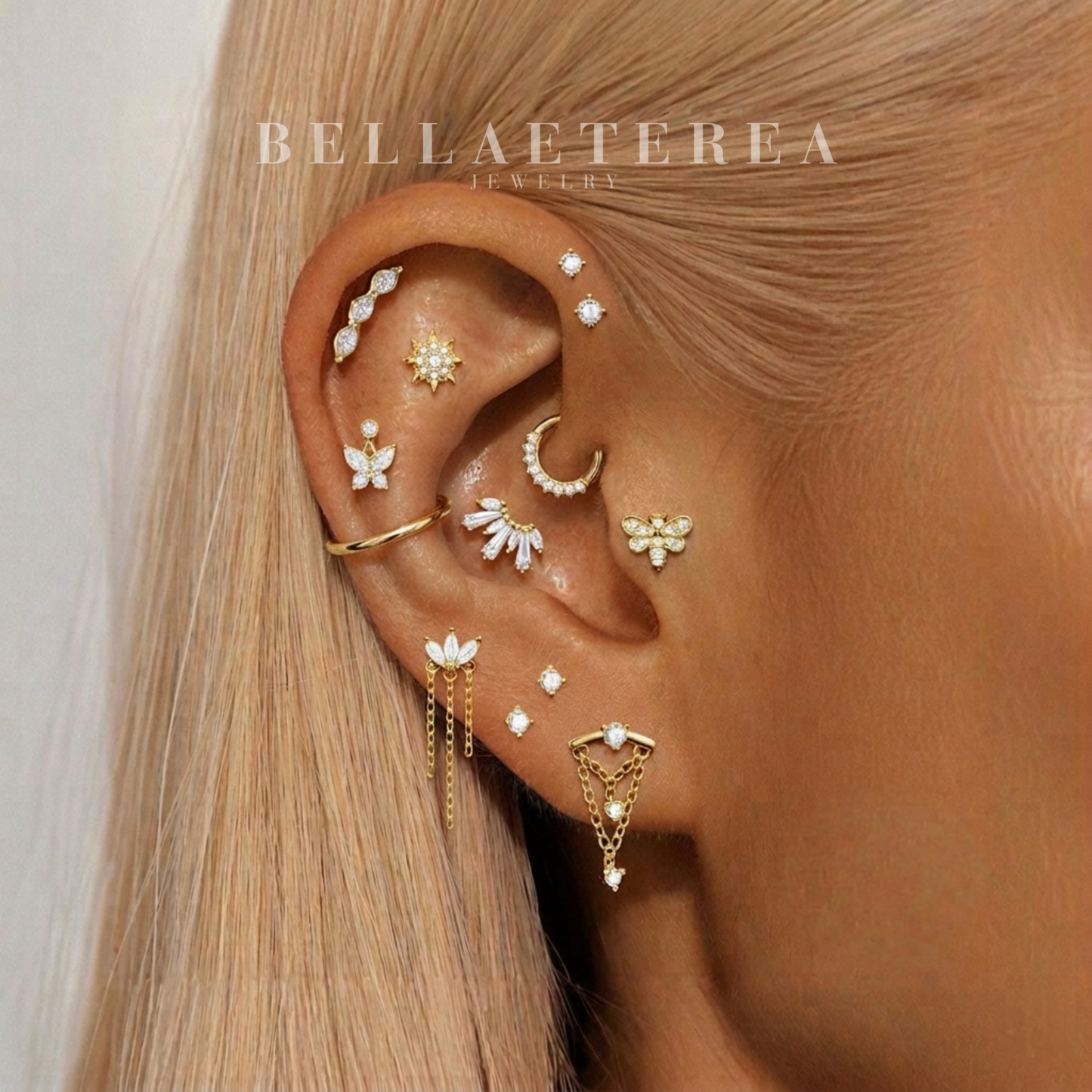 AURORA RING ✧ Piercing Acciaio Inossidabile - BELLAETEREA