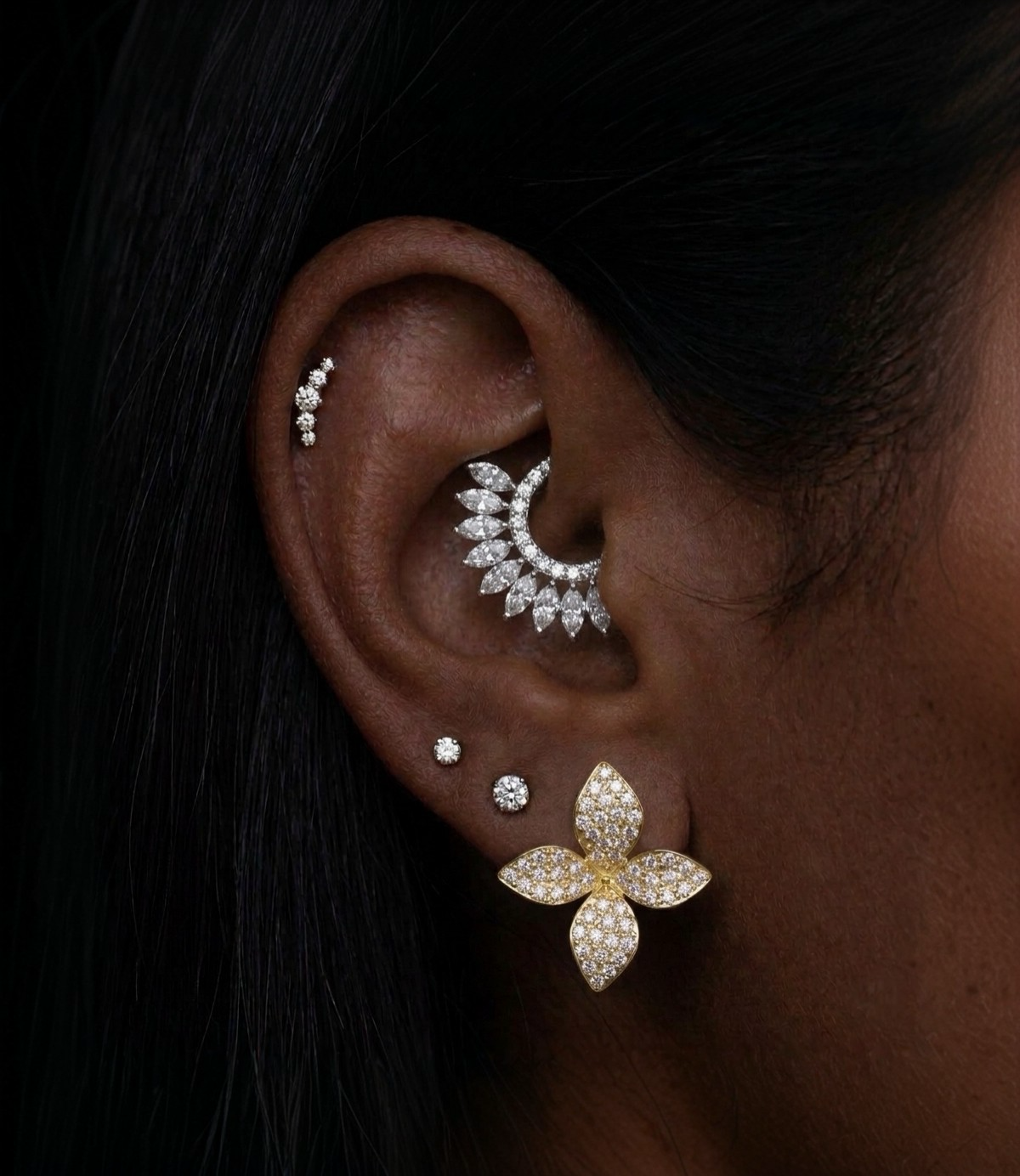 ARABELLE ✧ Orecchini ARGENTO 925/Gold 14k