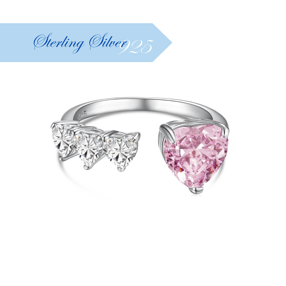 NOEMI ✧ 925 SILVER/Pink Ring