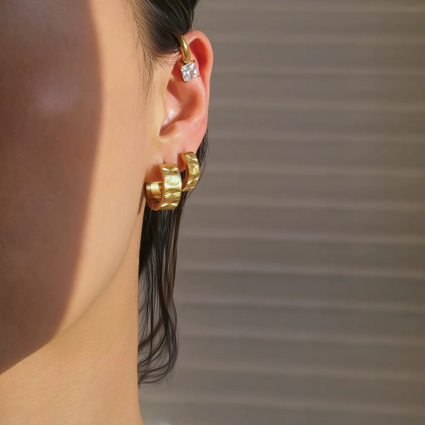 SQUARE GLEAMS ❥ Ear Cuffs
