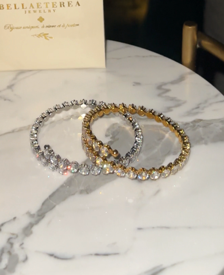 SERENA ❥ Bangle Silver