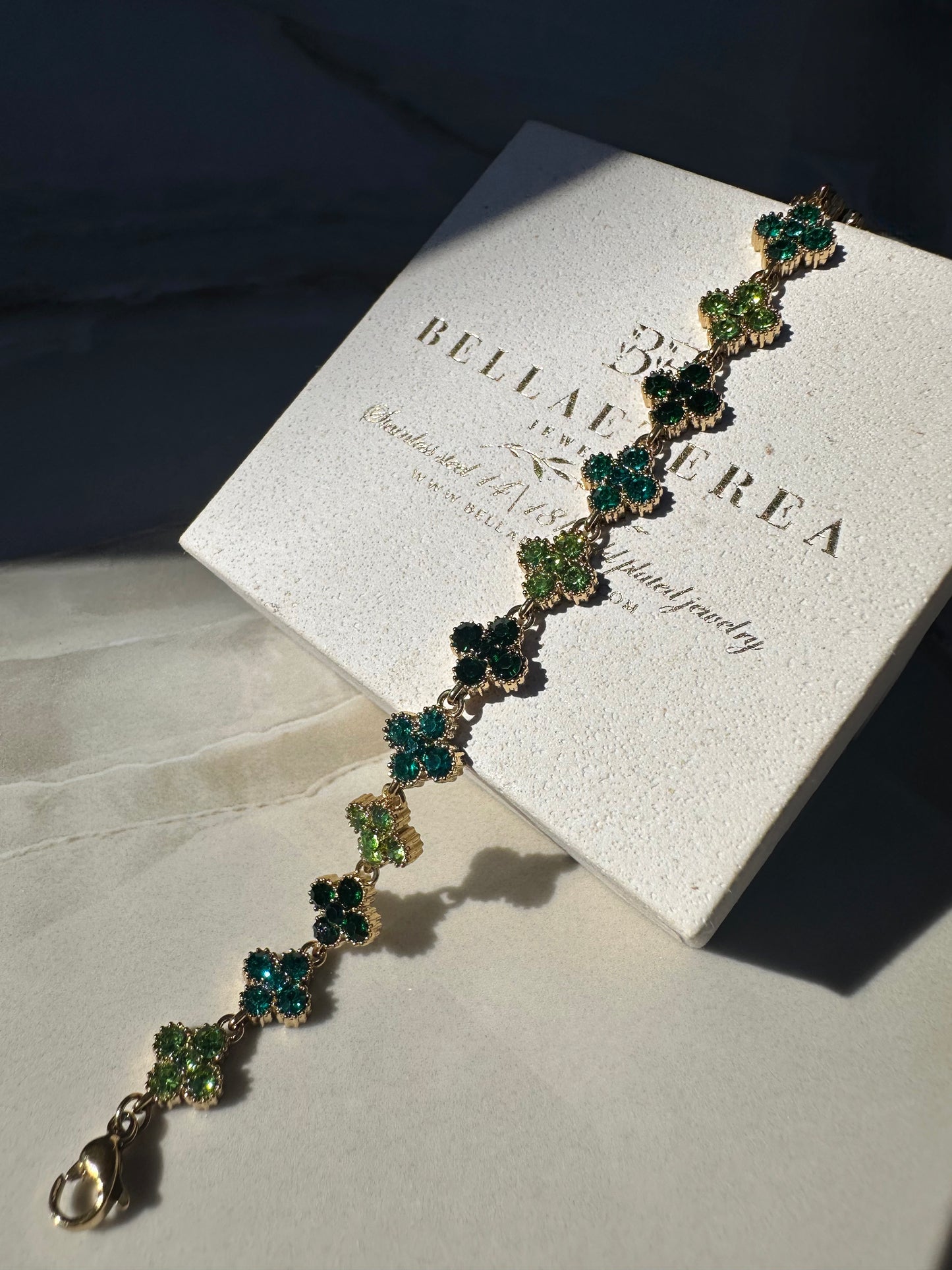 LAWRAH 2.0 ❥ Bracciale Gold/Green - BELLAETEREA