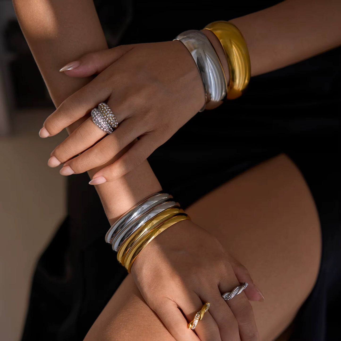 JASMINE ❥ Bangle Silver
