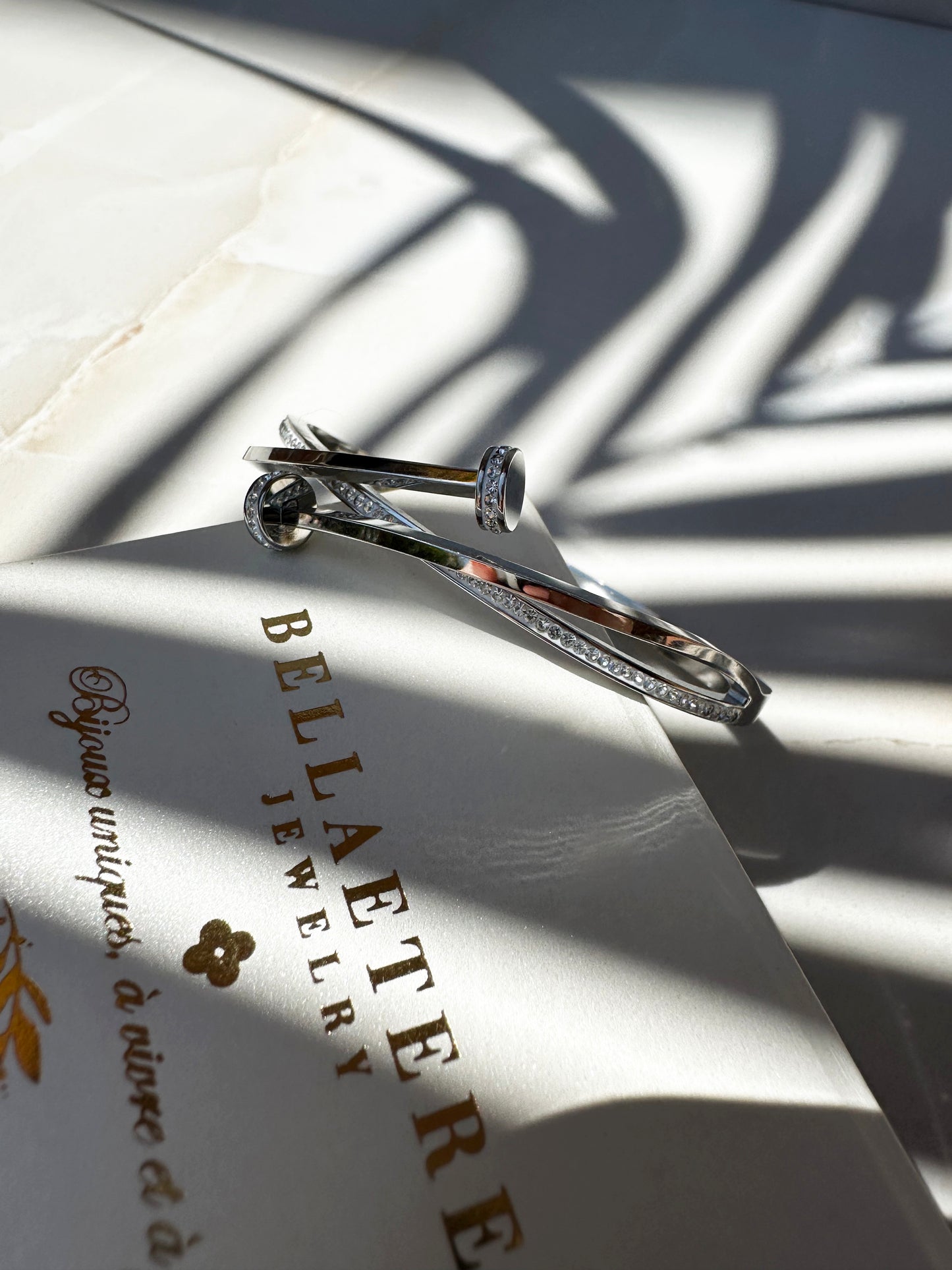 AMBER ❥ Bangle Silver