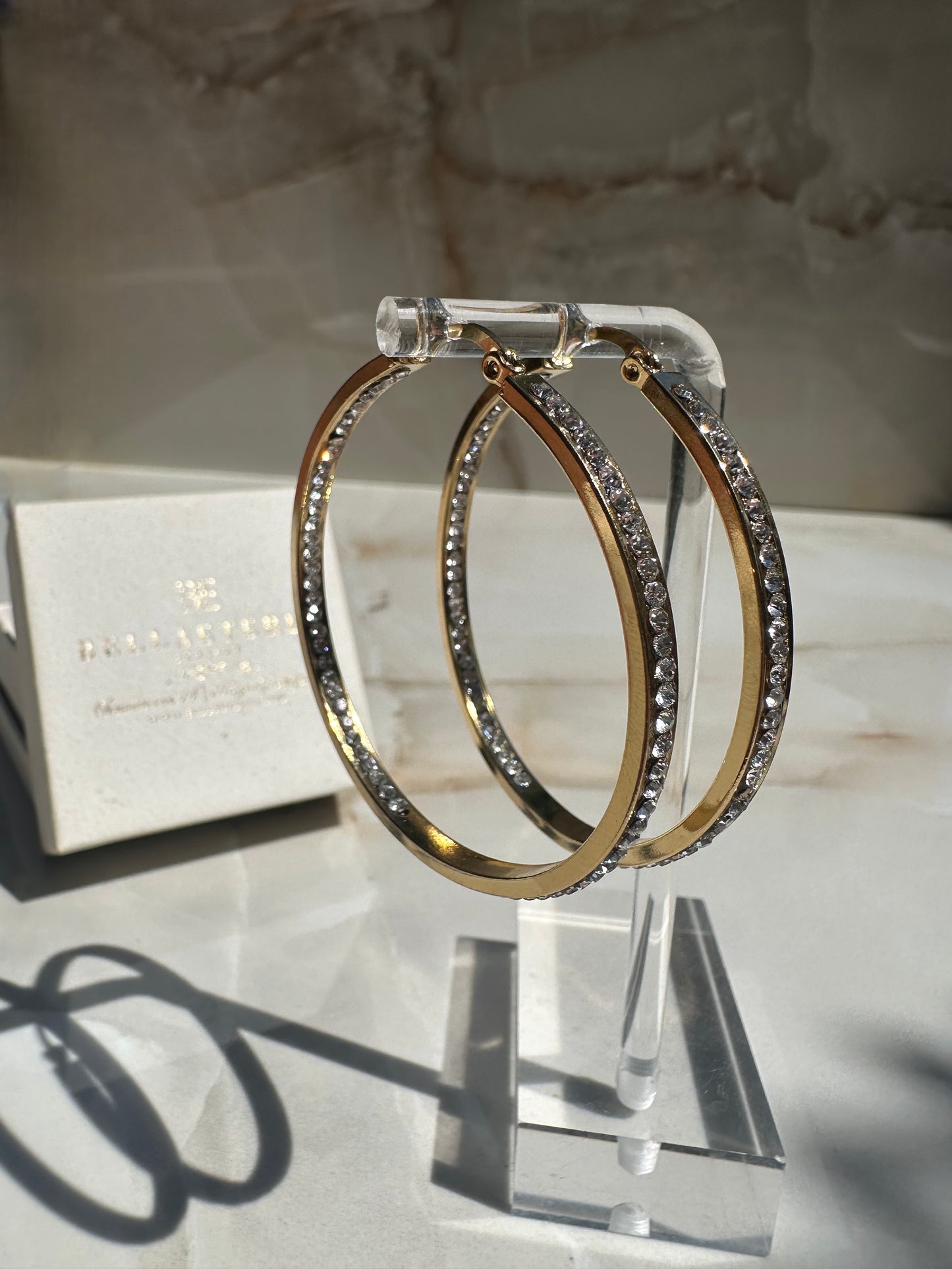 DIAMOND HOOPS ❥ Orecchini Gold
