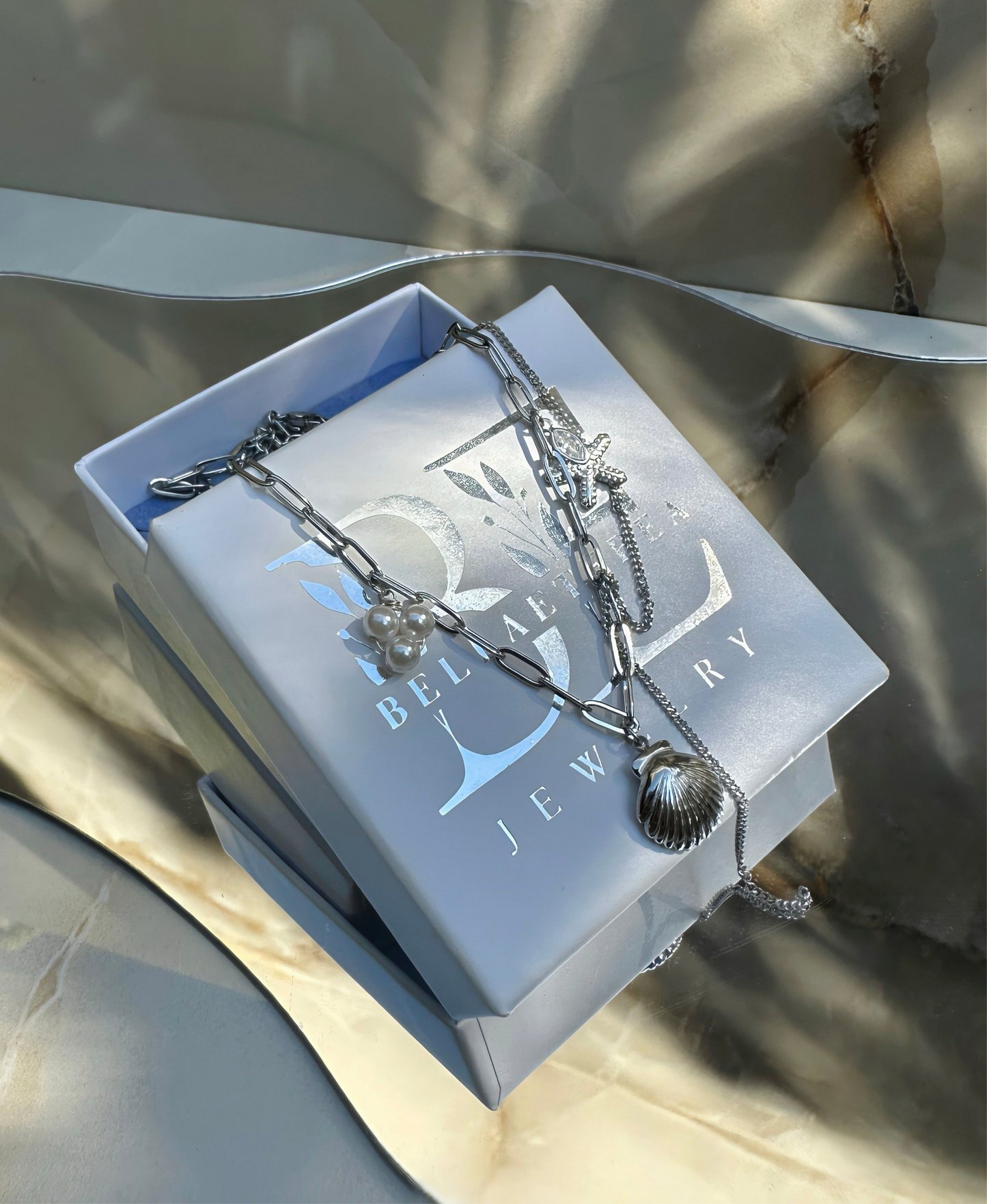 OCEAN DRIFT ❥ Silver necklace