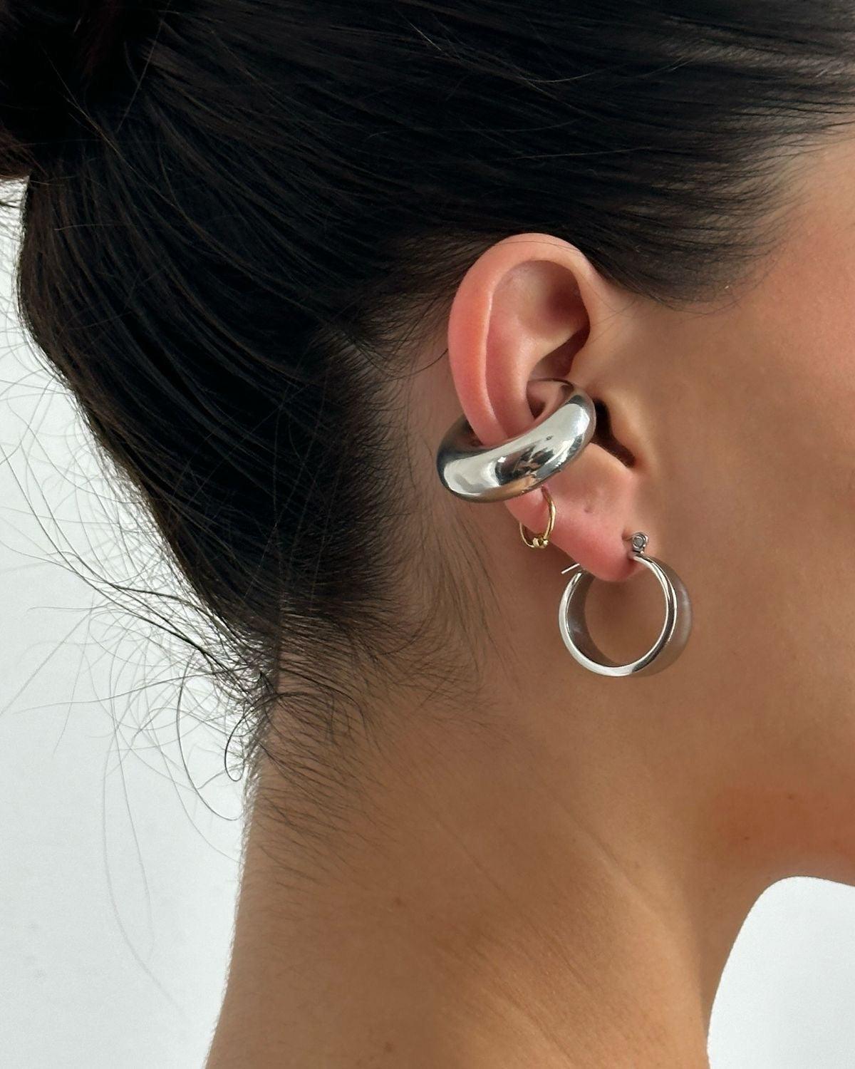 CHUNKY ❥ Ear Cuff Silver