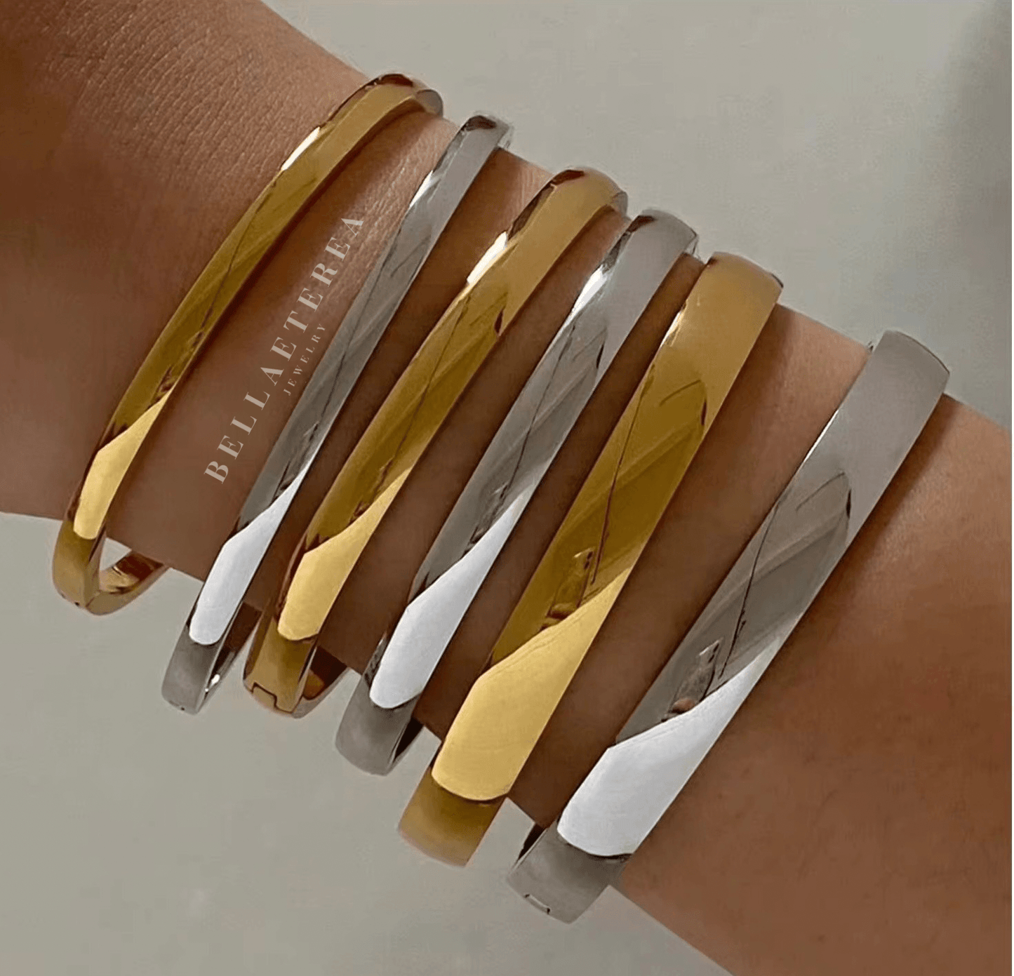 SLIM ELLIE ❥ Silver Bangle