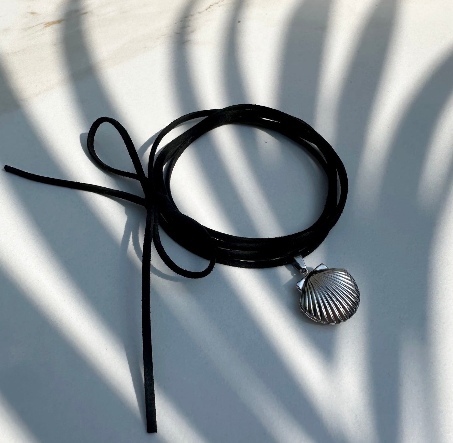 CHOKER SHELL ❥ Silver Necklace
