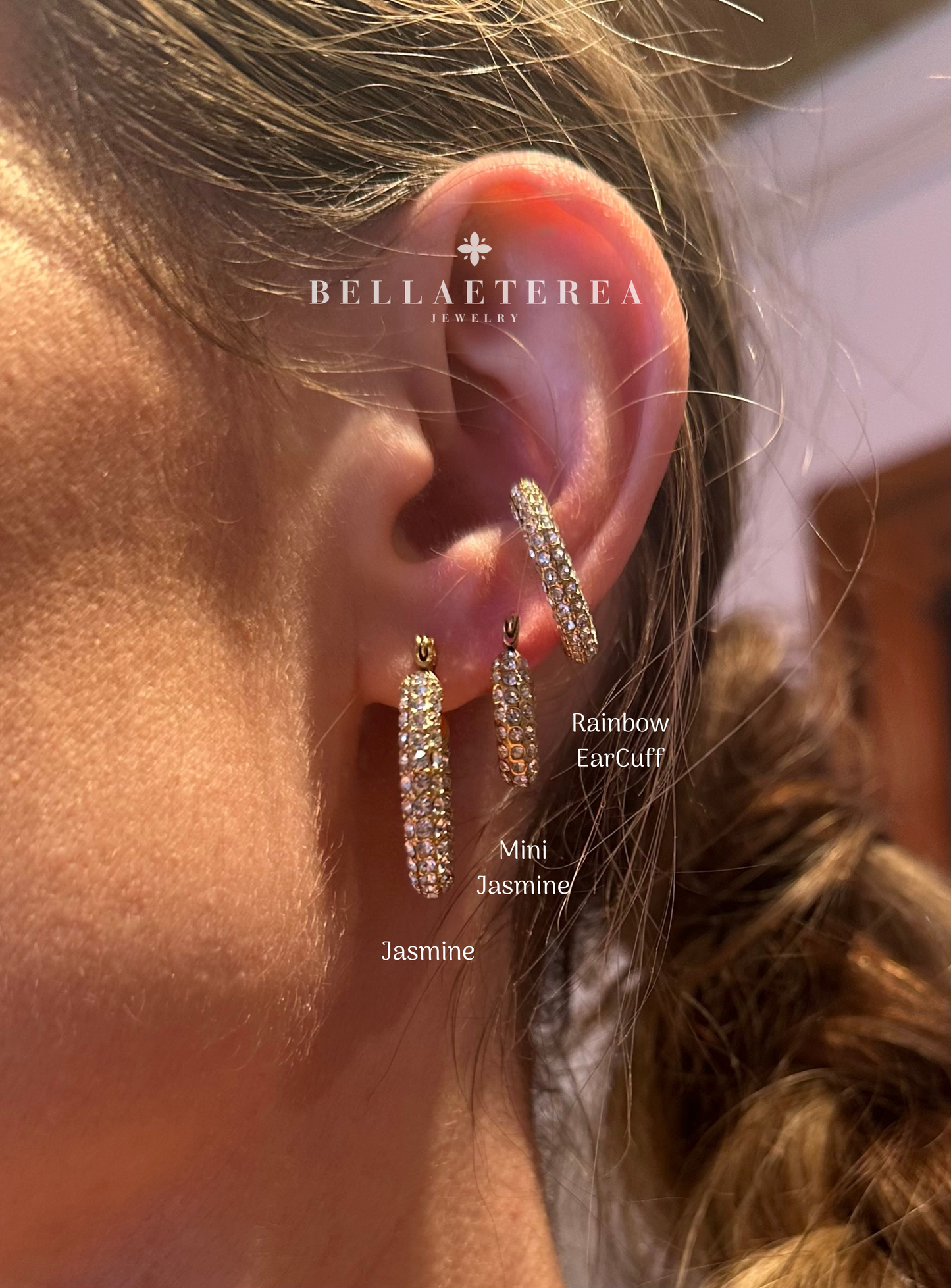 RAINBOW ❥ Ear Cuff Blue