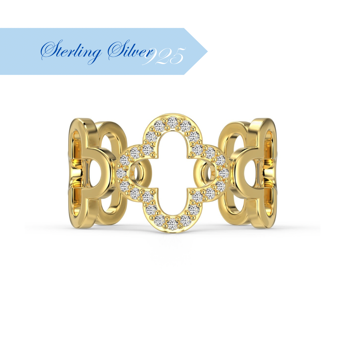 FLORES ✧ 925 SILVER/Gold Ring