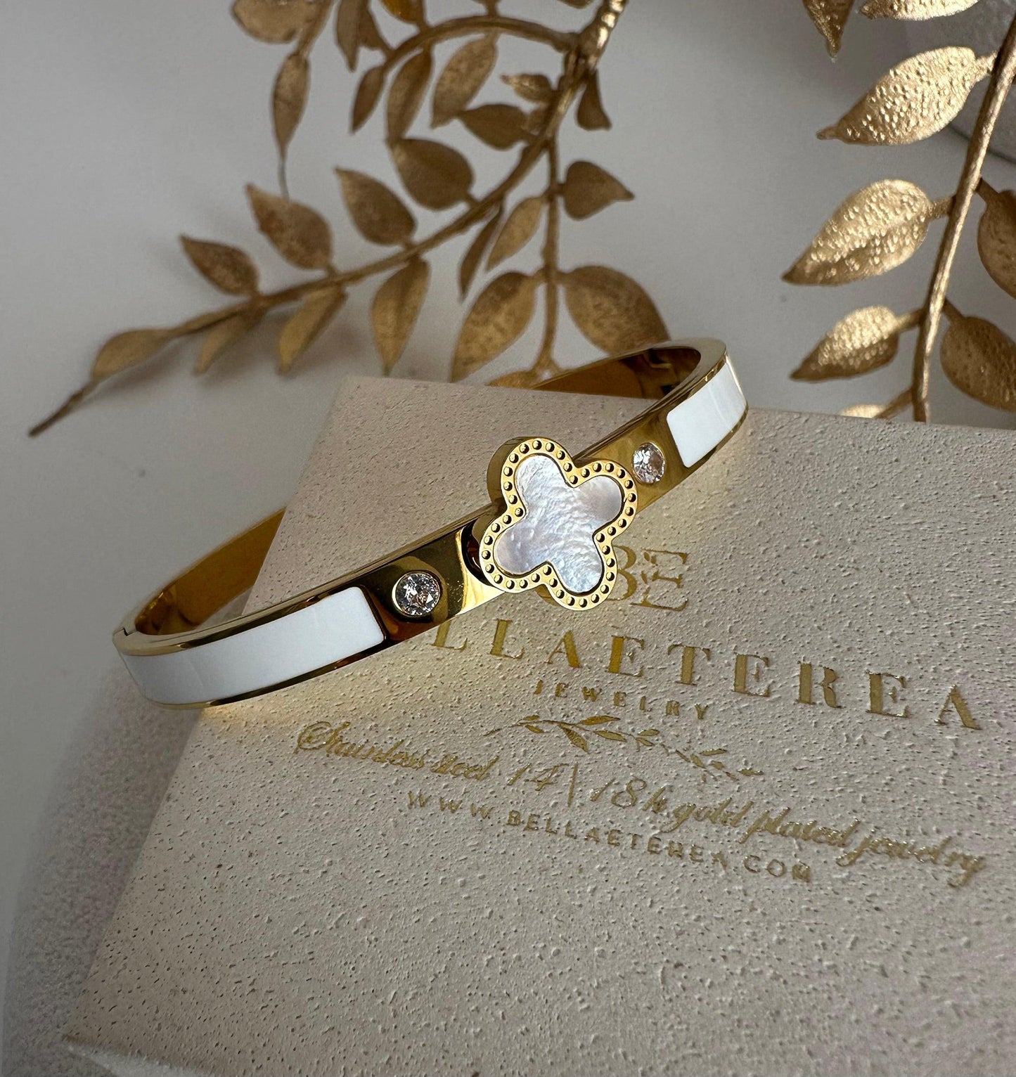 FLEUR ❥ Bangle Gold - BELLAETEREA