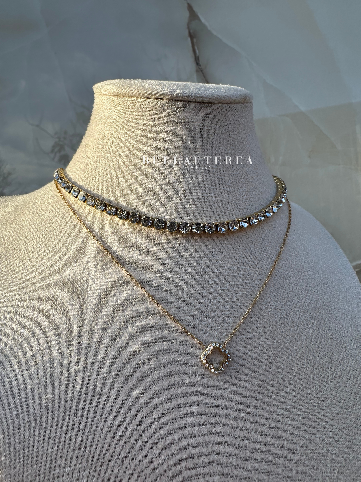 TENNIS 4 MM ❥ Collana Gold