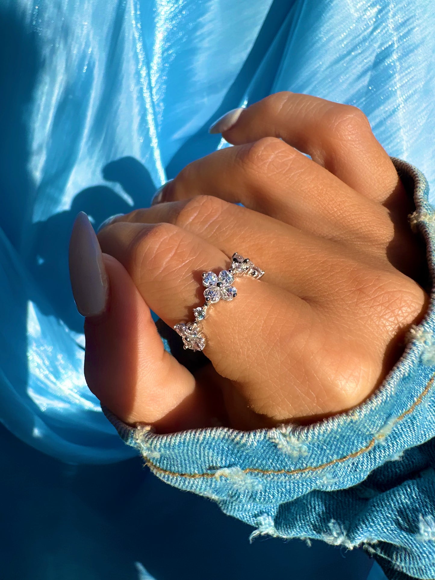 FLEUR DE COEUR ✧ Anello ARGENTO 925