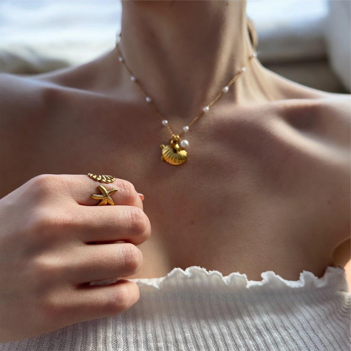 ONDA MARINA ❥ Gold Necklace