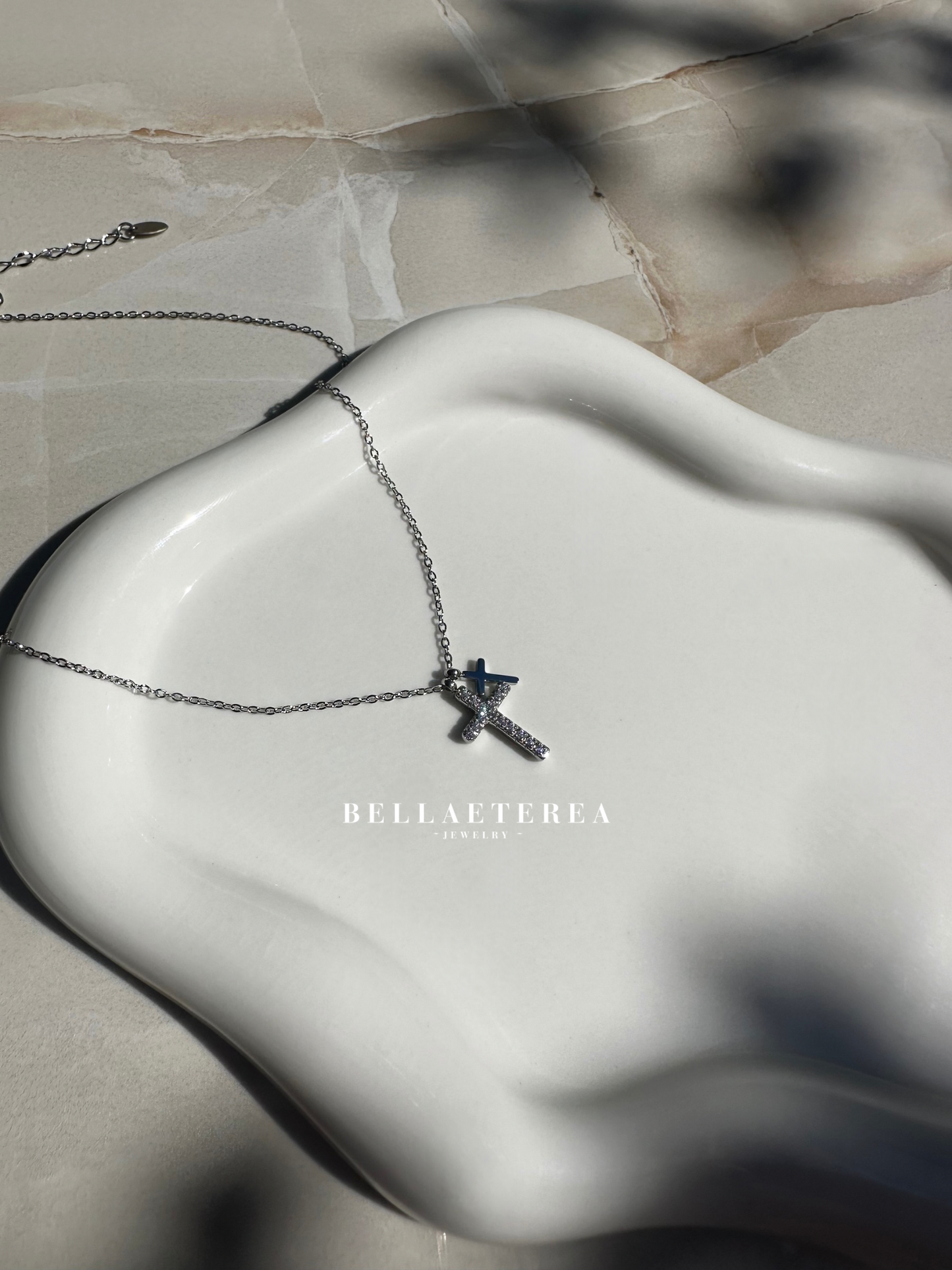 DOUBLE FAITH ❥ Silver necklace
