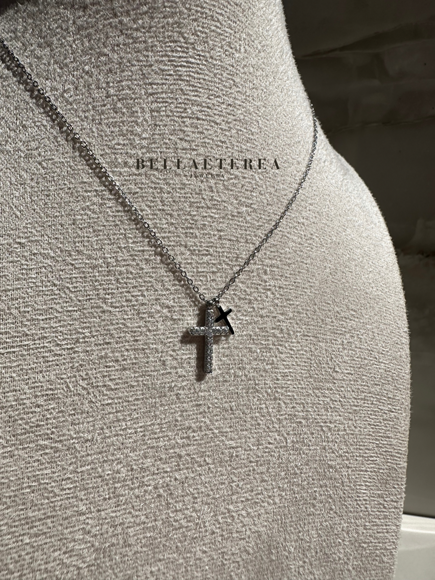 DOUBLE FAITH ❥ Silver necklace