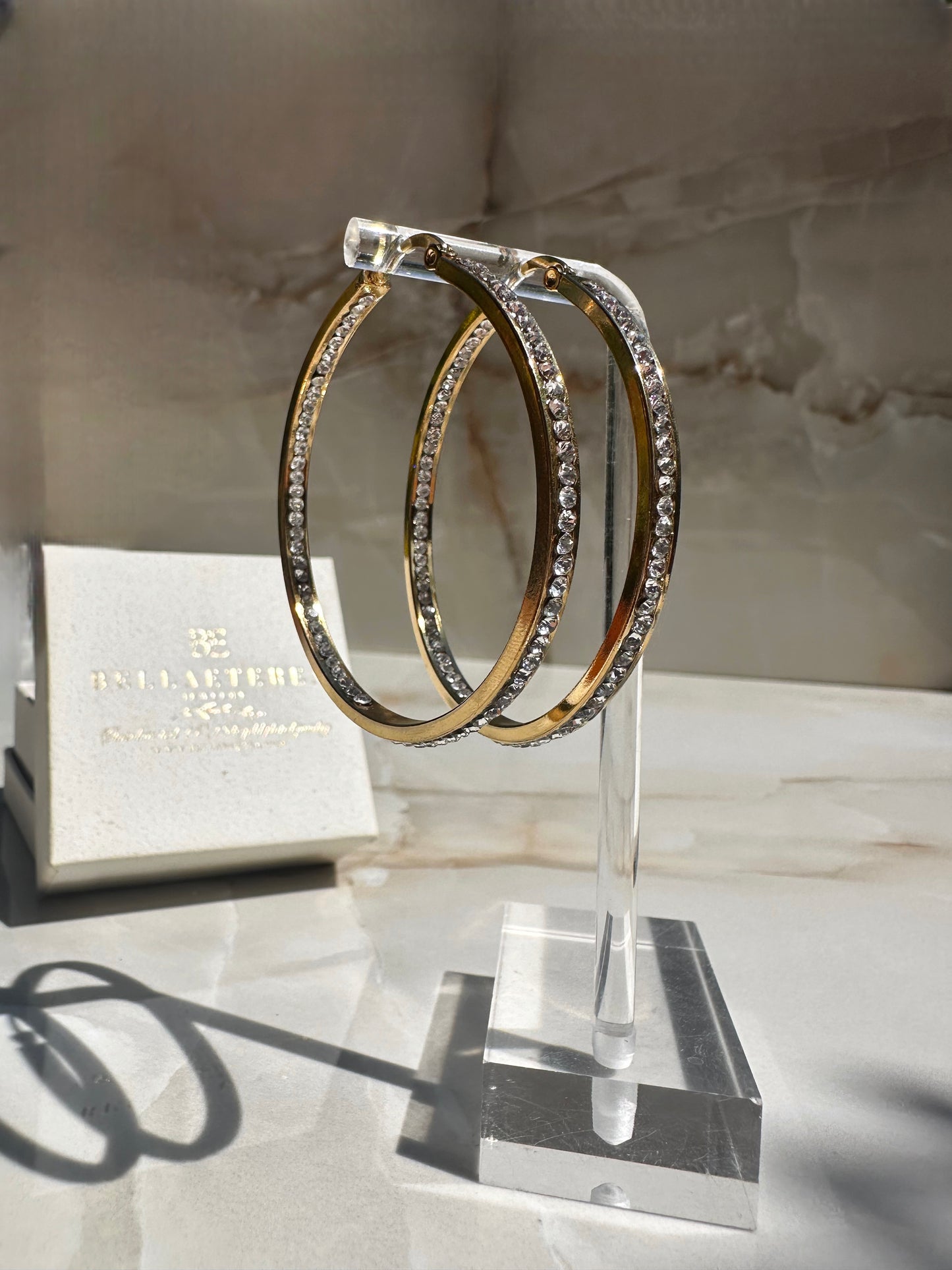 DIAMOND HOOPS ❥ Orecchini Gold