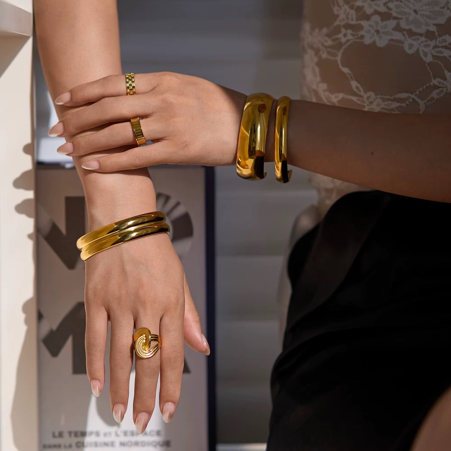 SLIM JASMINE ❥ Bangle Gold