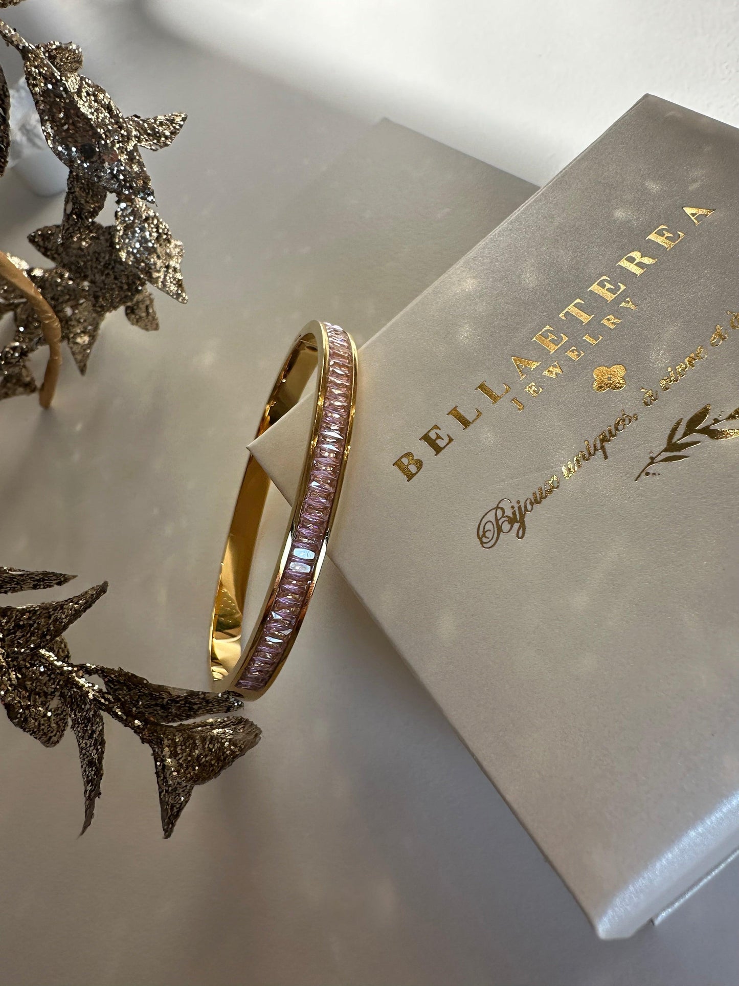 SKYLAR ❥ Bangle Gold/Rosa