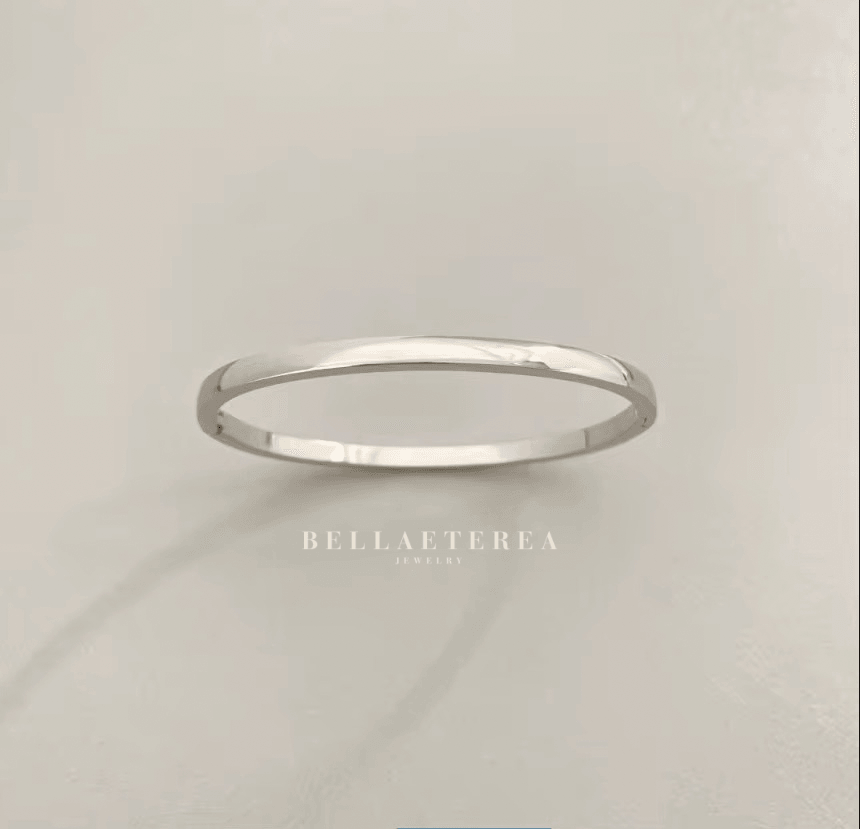 SLIM ELLIE ❥ Silver Bangle