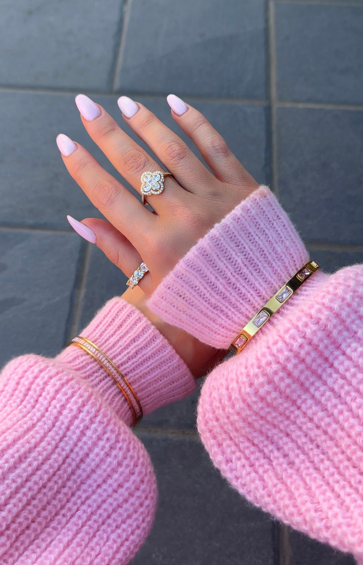 SKYLAR ❥ Bangle Gold/Rosa