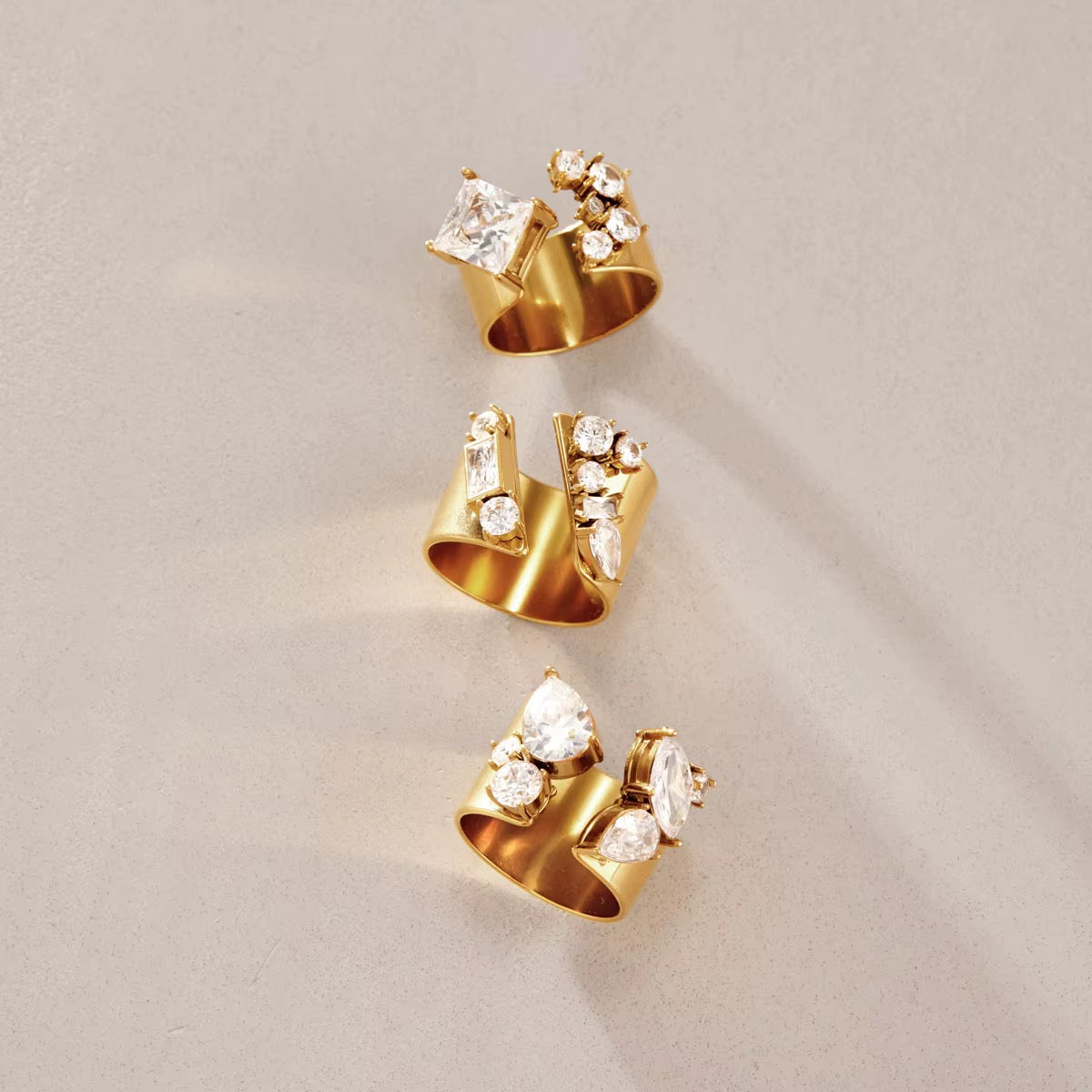 MAXI BAND BAGUETTE ❥ Anello
