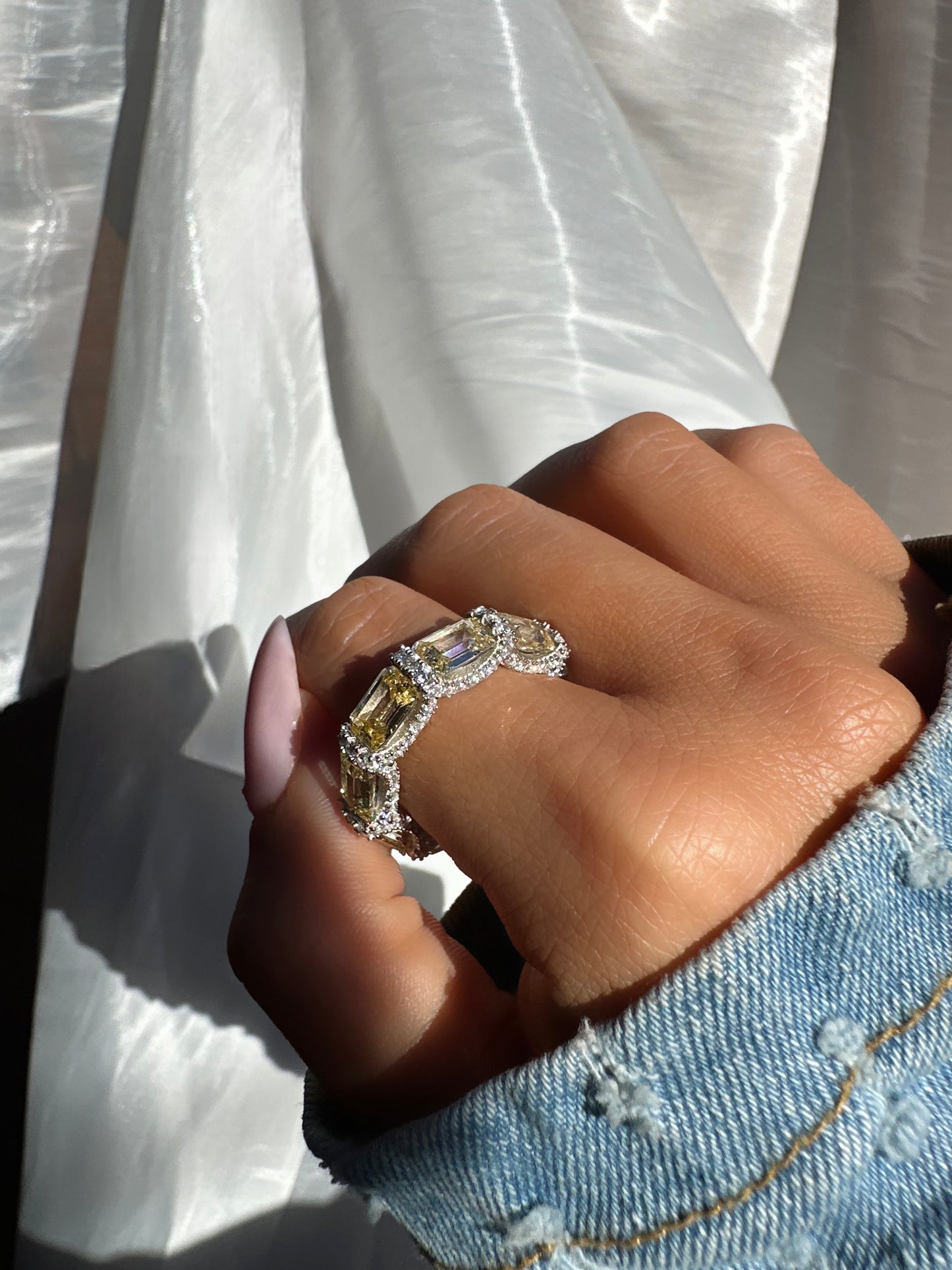 DUCHESSE MIEL ✧ 925 SILVER/Cream Yellow Ring