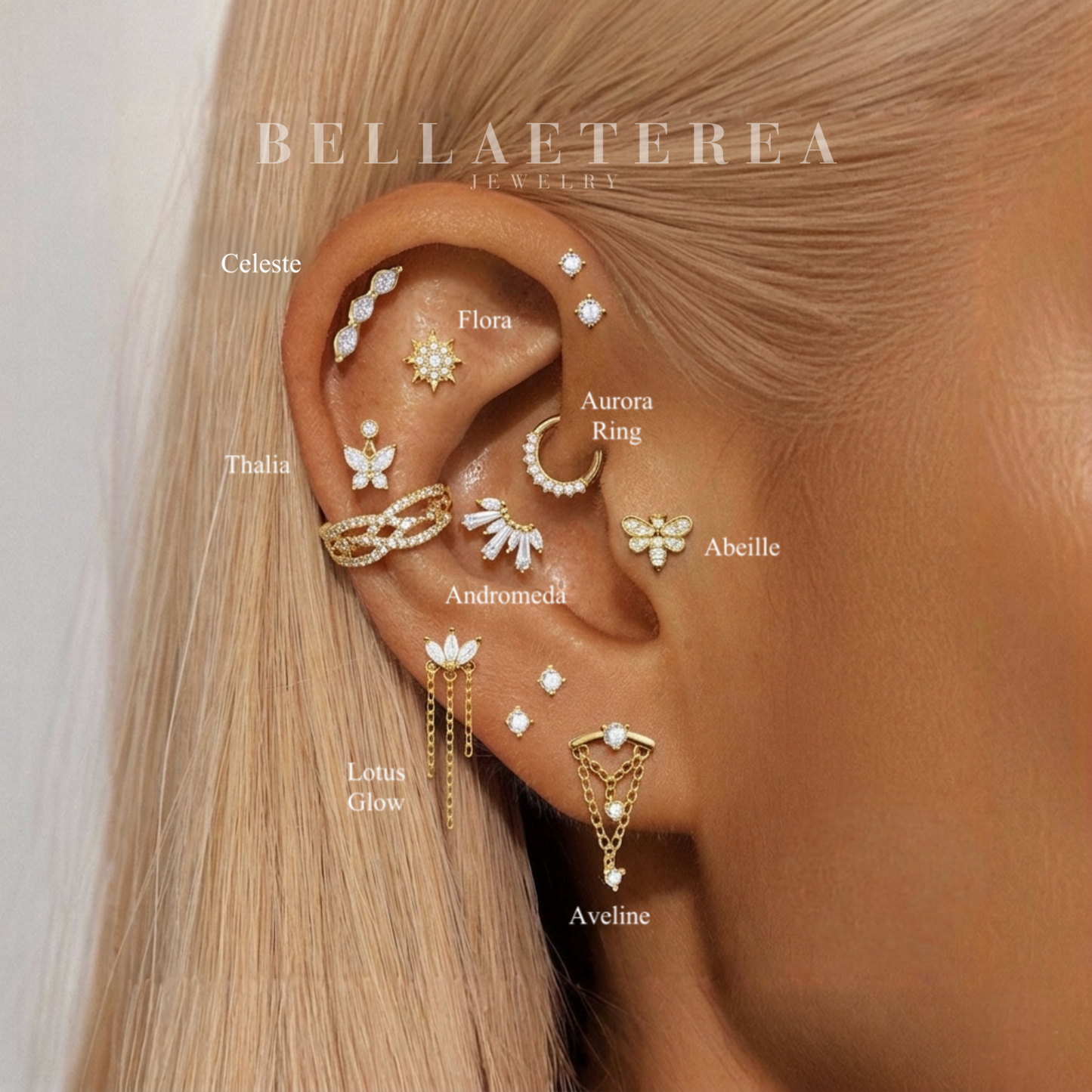 AURORA RING ✧ Piercing Acciaio Inossidabile - BELLAETEREA