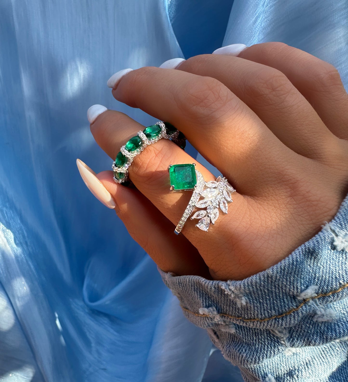 RAMAGE IMPÉRIAL ✧ 925 SILVER/Green Ring