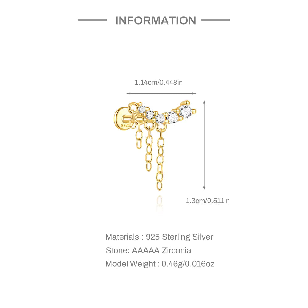 ELANORA ✧ Piercing ARGENTO 925/Gold 18k